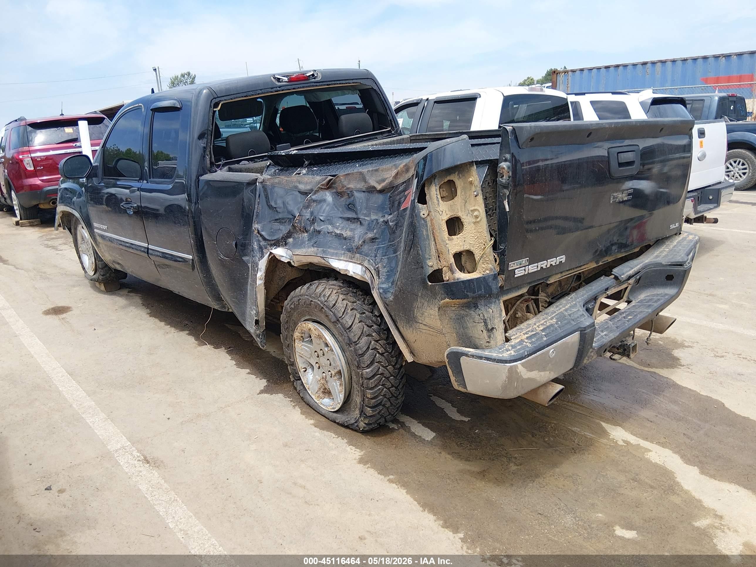 2010 Gmc Sierra 1500 Sle Black vin: 1GTSKVE39AZ150866