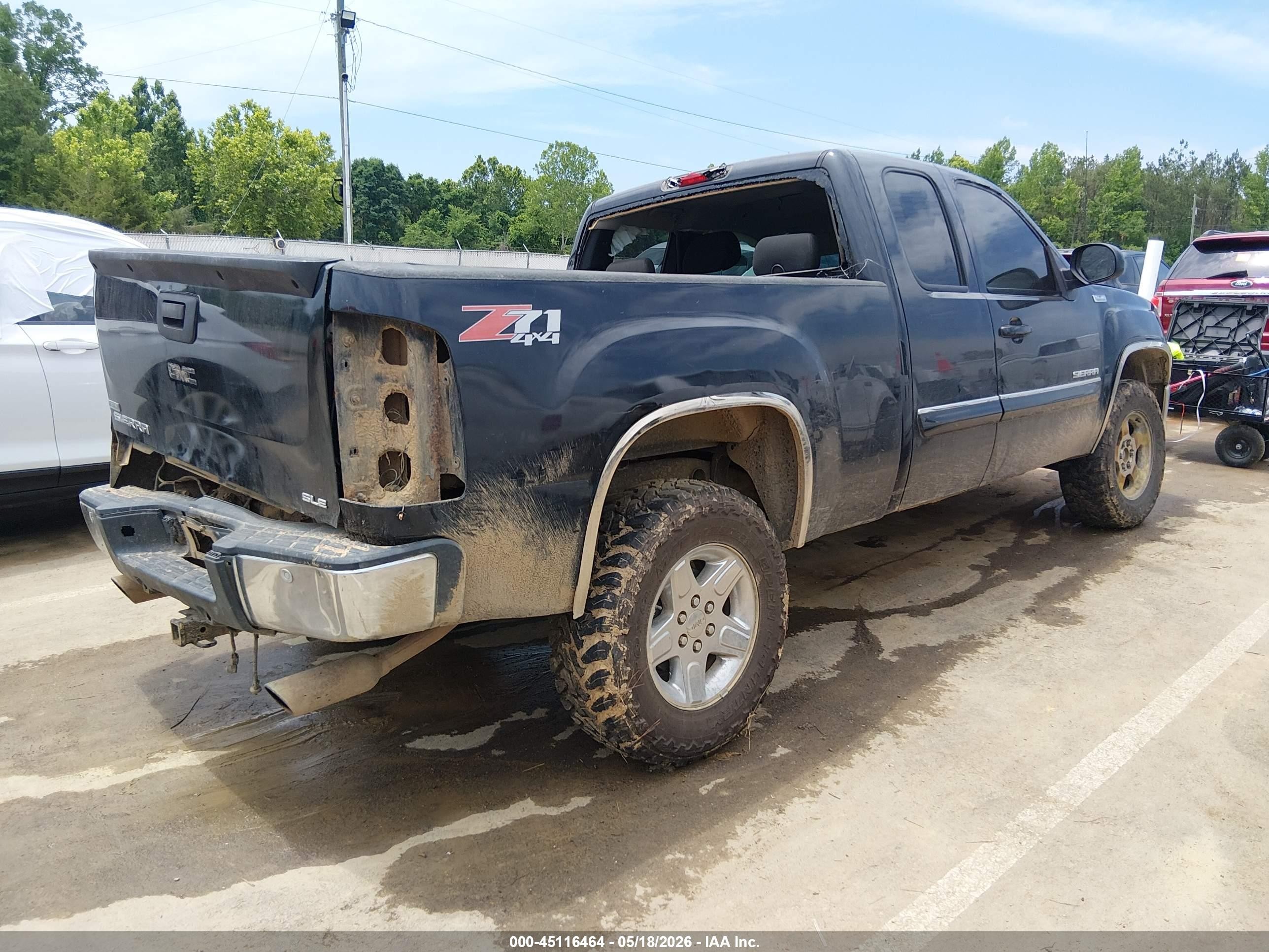 2010 Gmc Sierra 1500 Sle Black vin: 1GTSKVE39AZ150866