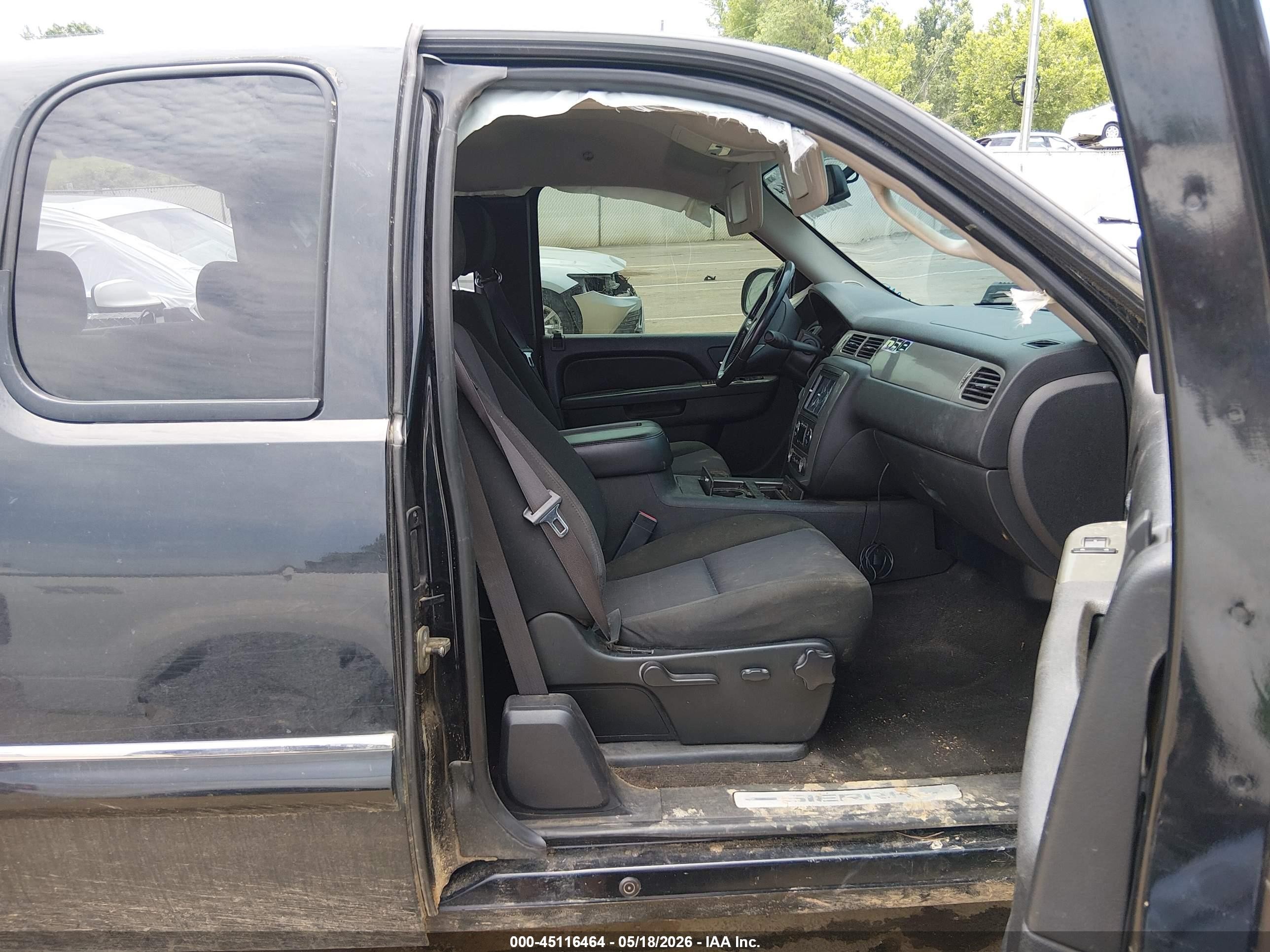 2010 Gmc Sierra 1500 Sle Black vin: 1GTSKVE39AZ150866