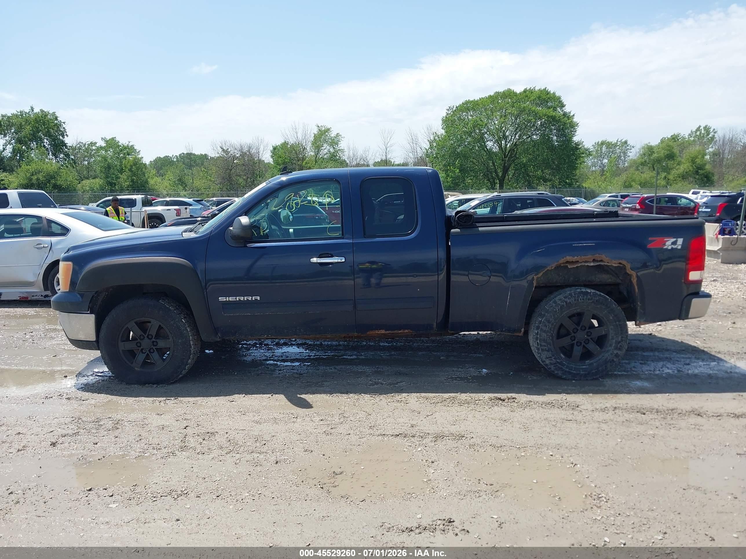 2010 Gmc Sierra 1500 Sle Blue vin: 1GTSKVE39AZ271011