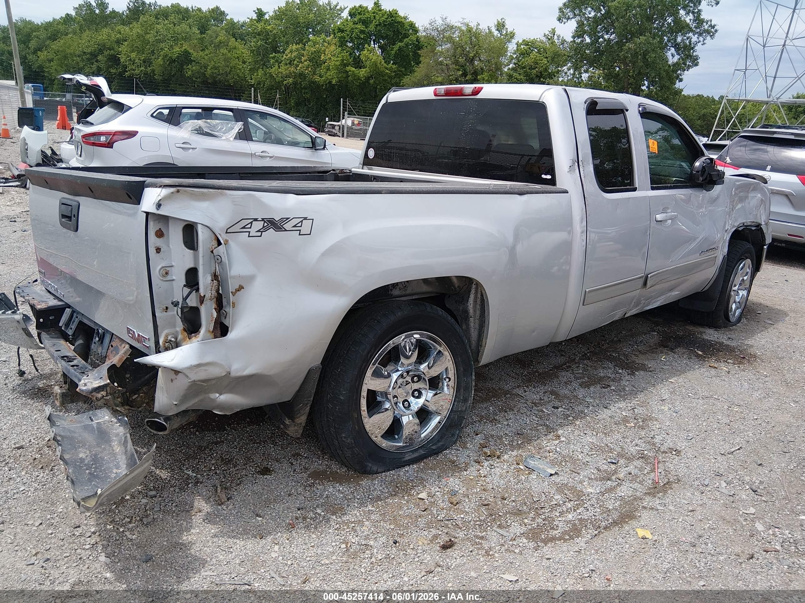 2010 Gmc Sierra 1500 Slt Silver vin: 1GTSKWE35AZ156377