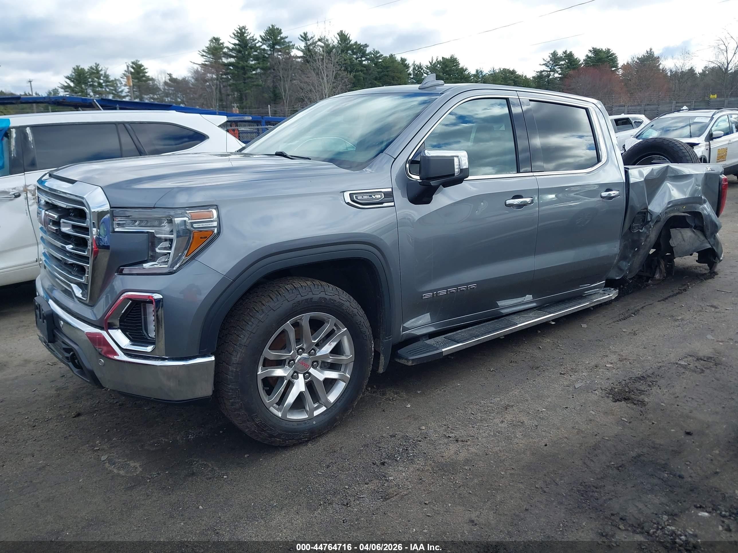 2021 Gmc Sierra 1500 4wd  Short Box Slt Gray vin: 1GTU9DED2MZ162448