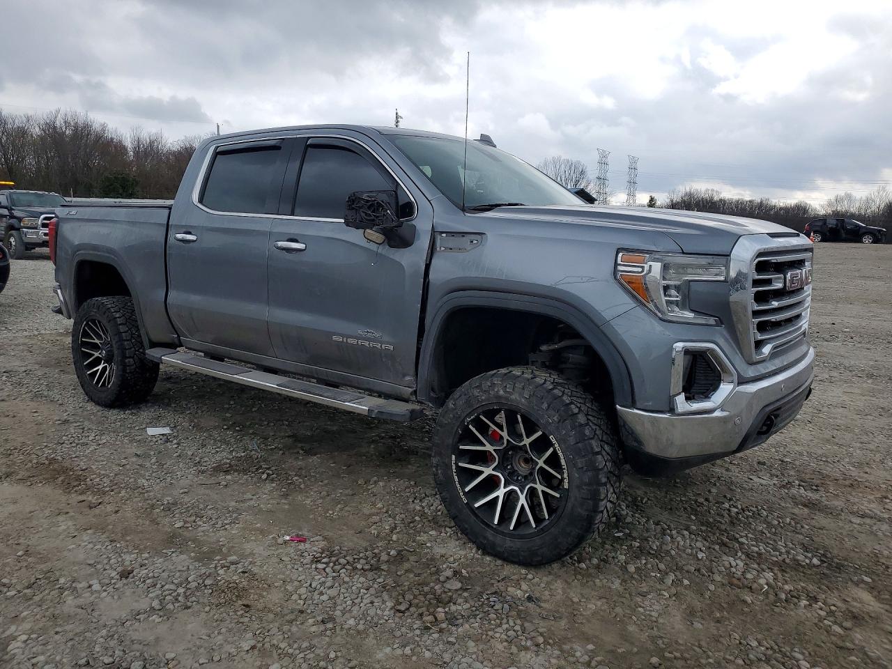 2019 Gmc Sierra K1500 Slt Серый vin: 1GTU9DED8KZ201458