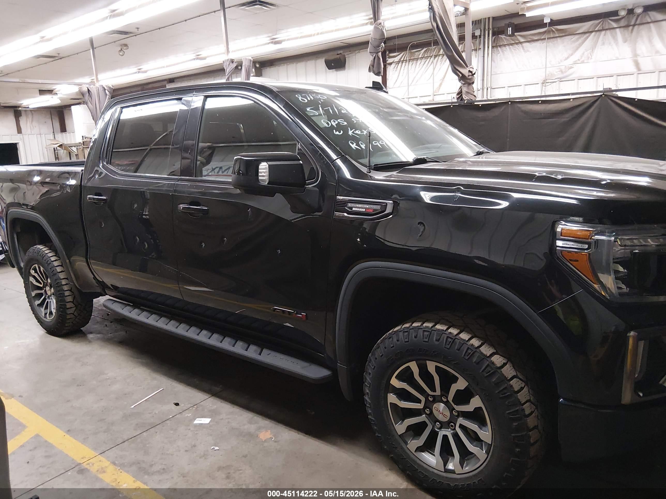 2021 Gmc Sierra 1500 4wd  Short Box At4 Black vin: 1GTU9EET1MZ214715