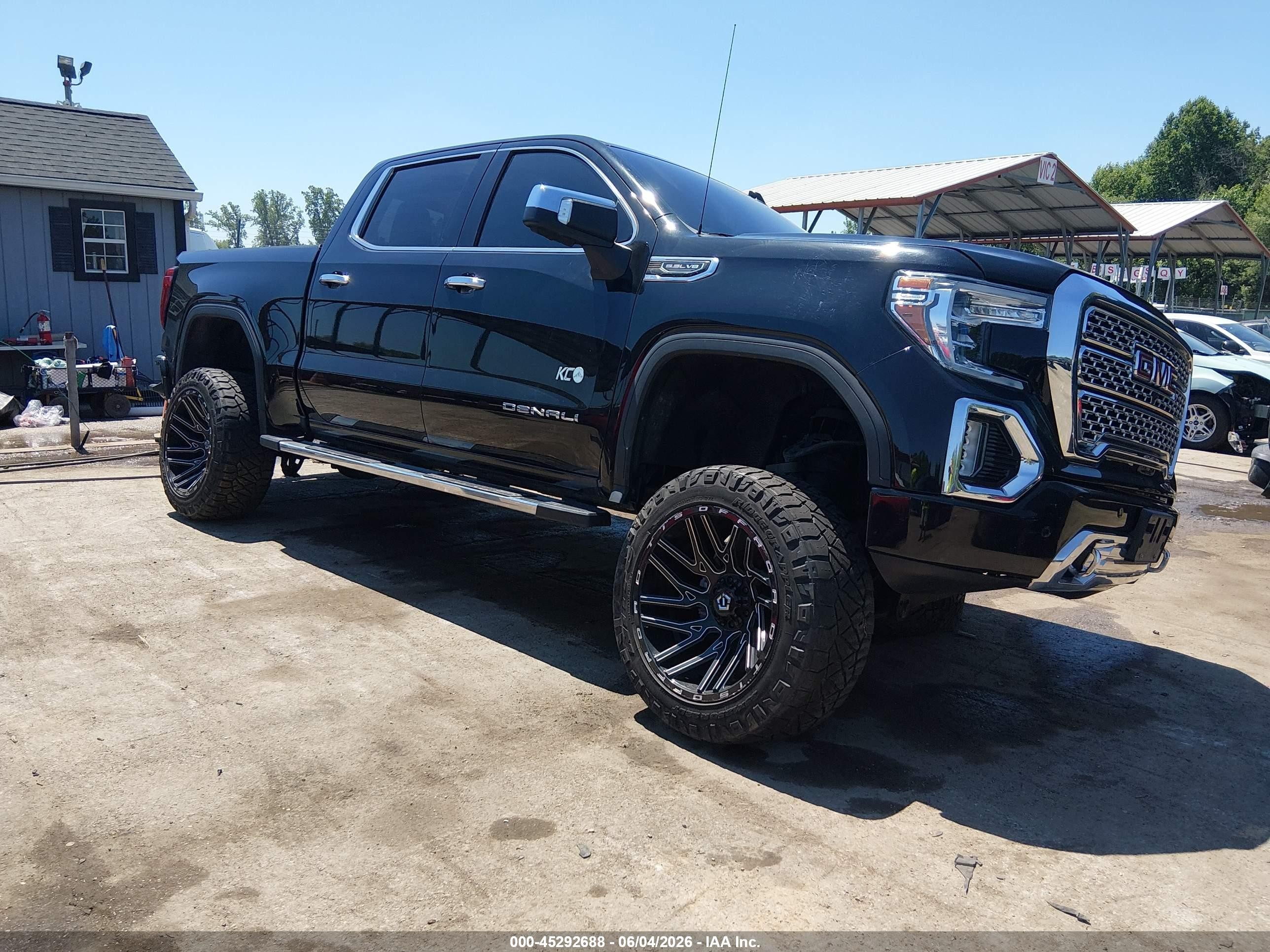 2021 Gmc Sierra 1500 Denali Черный vin: 1GTU9FED6MZ217320