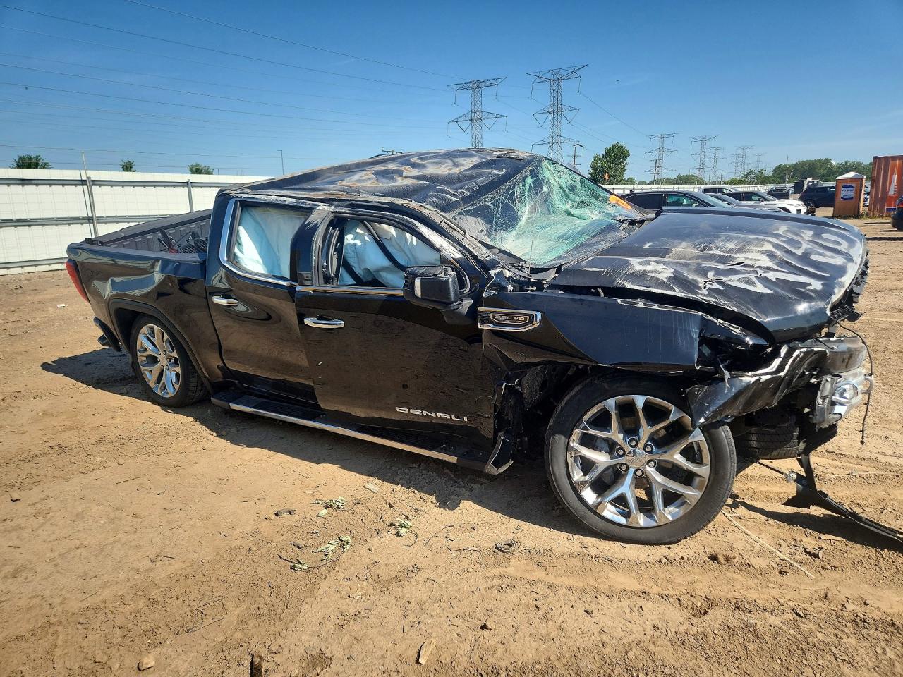 2021 Gmc Sierra K1500 Denali Black vin: 1GTU9FEDXMZ207258