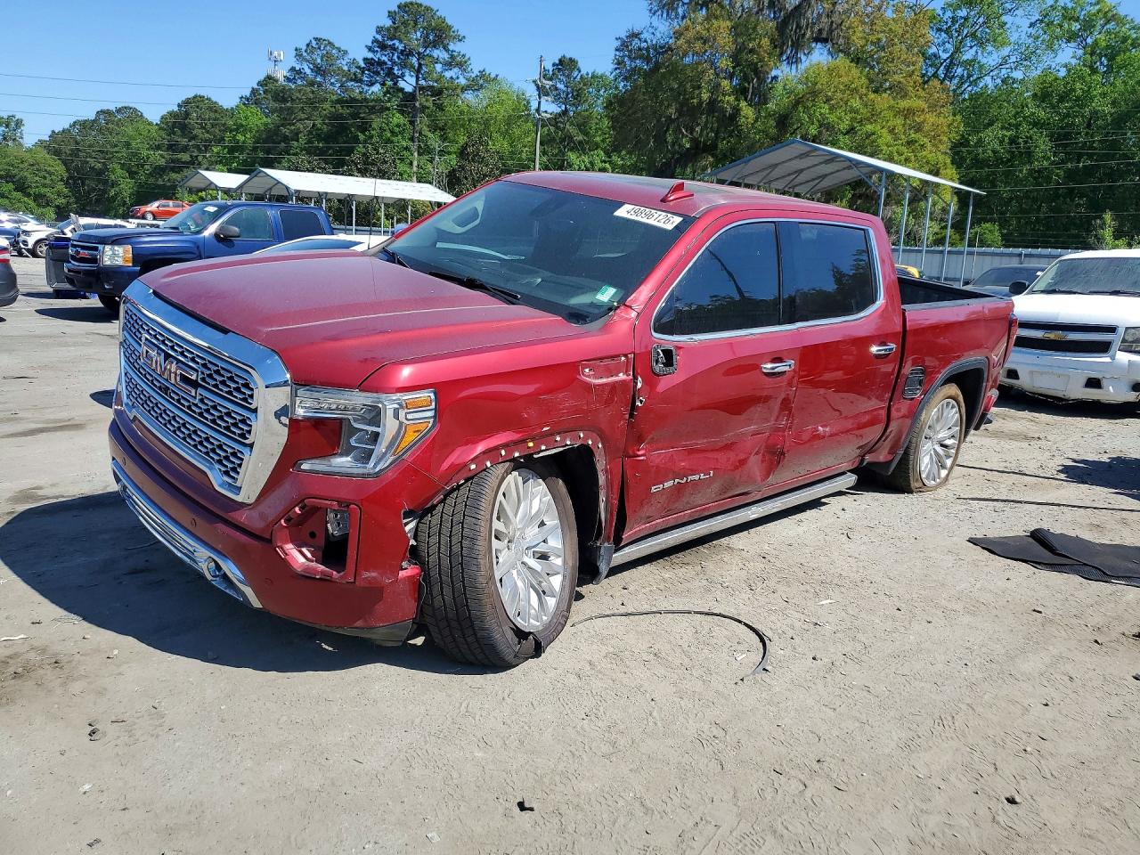 2019 Gmc Sierra K1500 Denali Red vin: 1GTU9FEL3KZ114134
