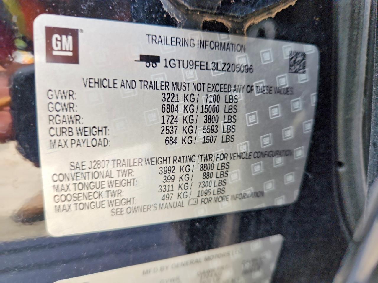 2020 Gmc Sierra K1500 Denali Black vin: 1GTU9FEL3LZ205096
