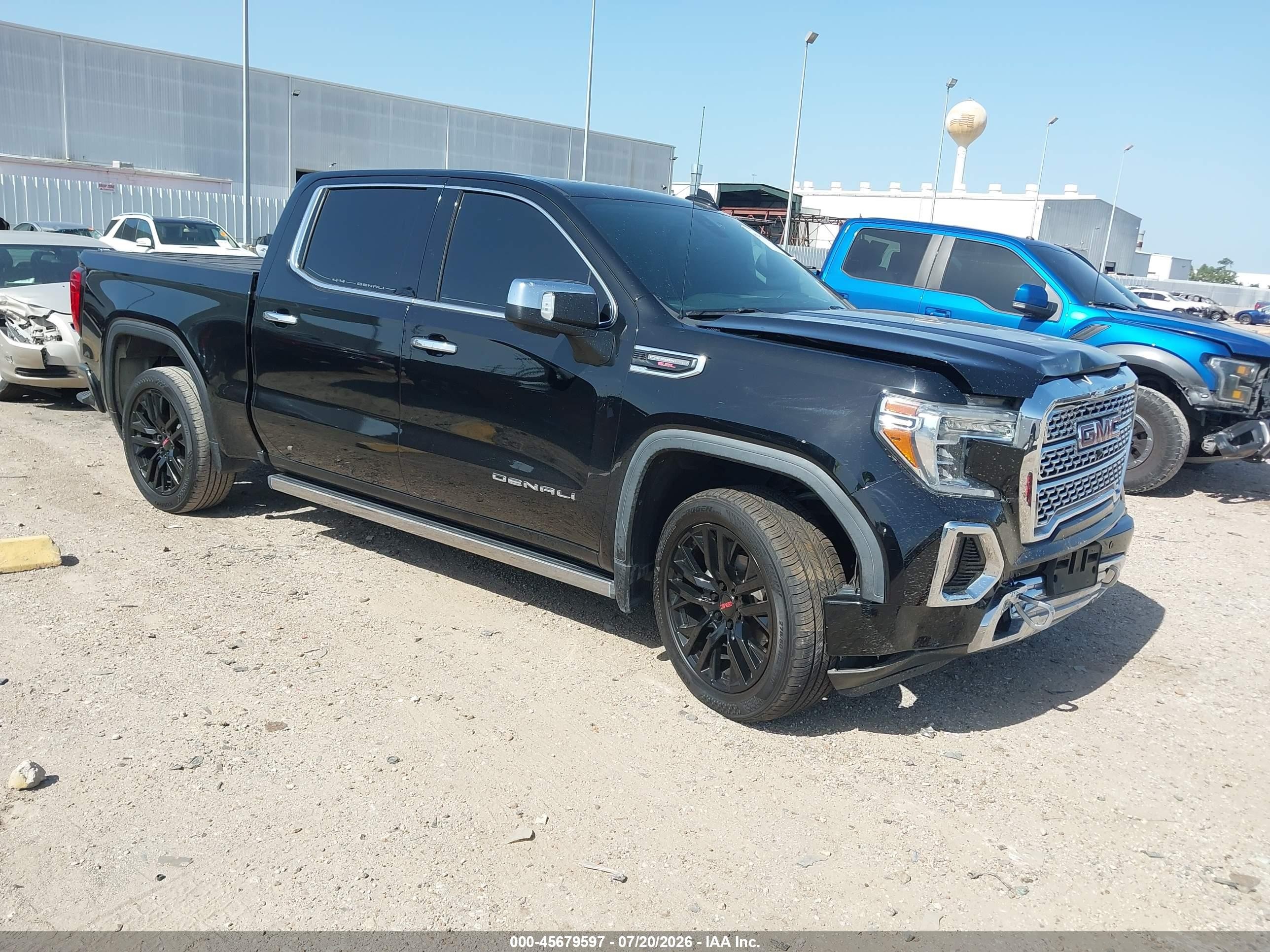 2020 Gmc Sierra 1500 4wd  Short Box Denali Black vin: 1GTU9FEL3LZ339199