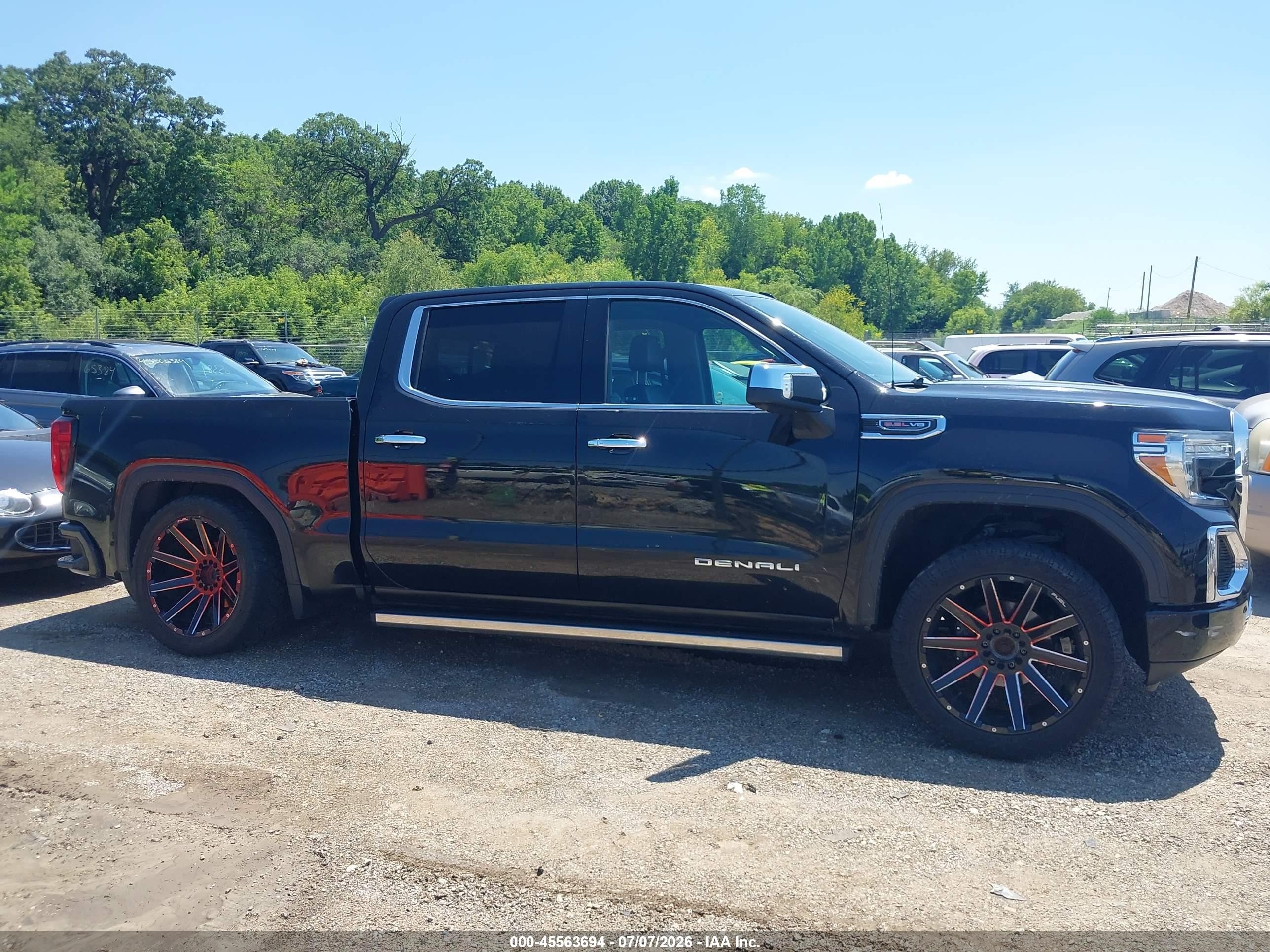 2019 Gmc Sierra 1500 Denali Black vin: 1GTU9FEL6KZ102267