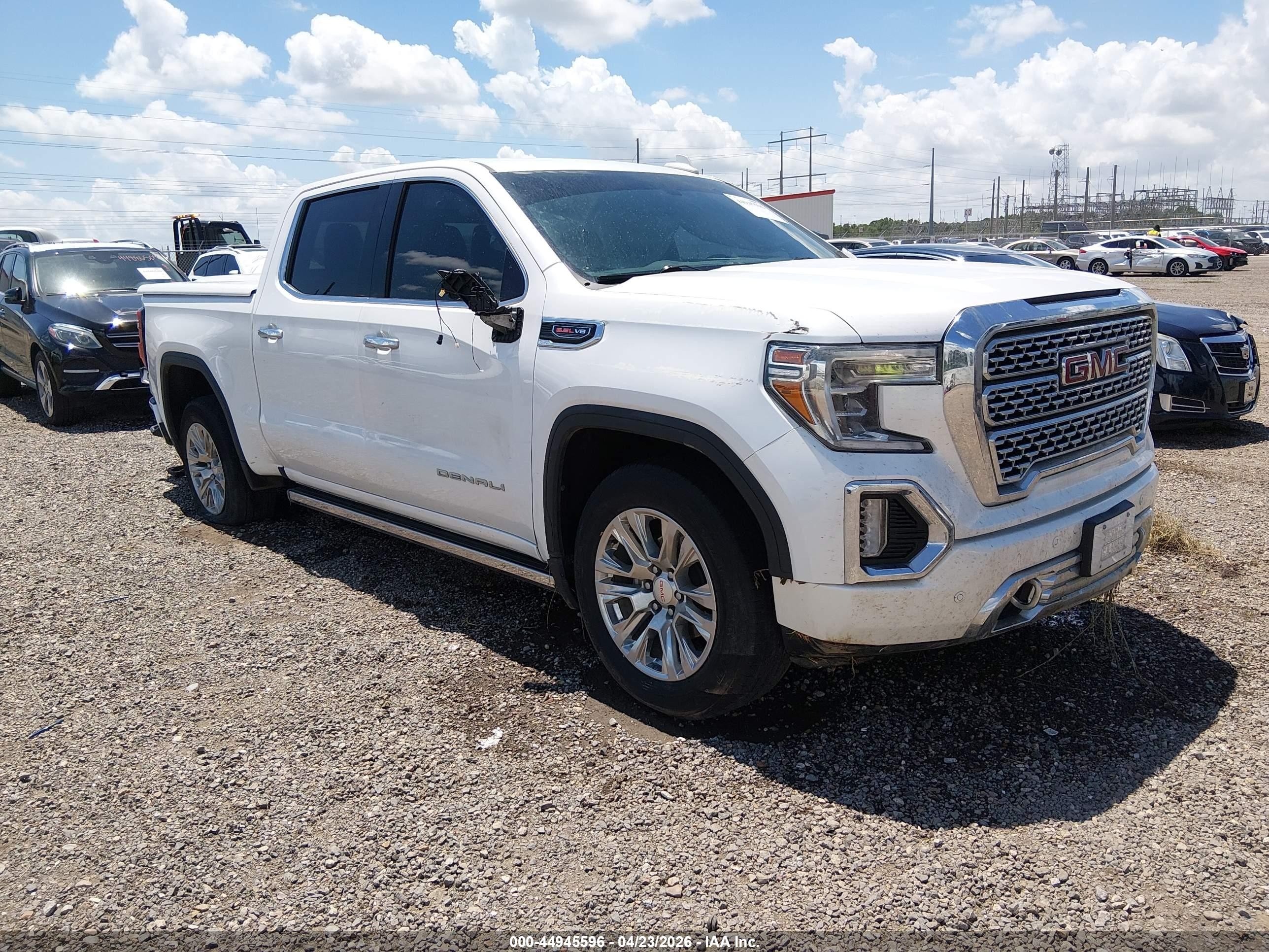 2020 Gmc Sierra 1500 4wd  Short Box Denali White vin: 1GTU9FEL9LZ158494