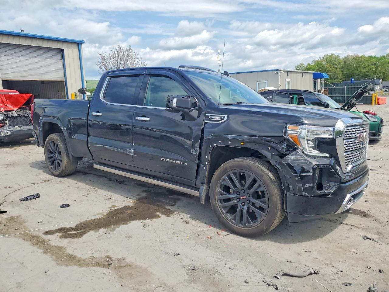2021 Gmc Sierra K1500 Denali Black vin: 1GTU9FETXMZ202682