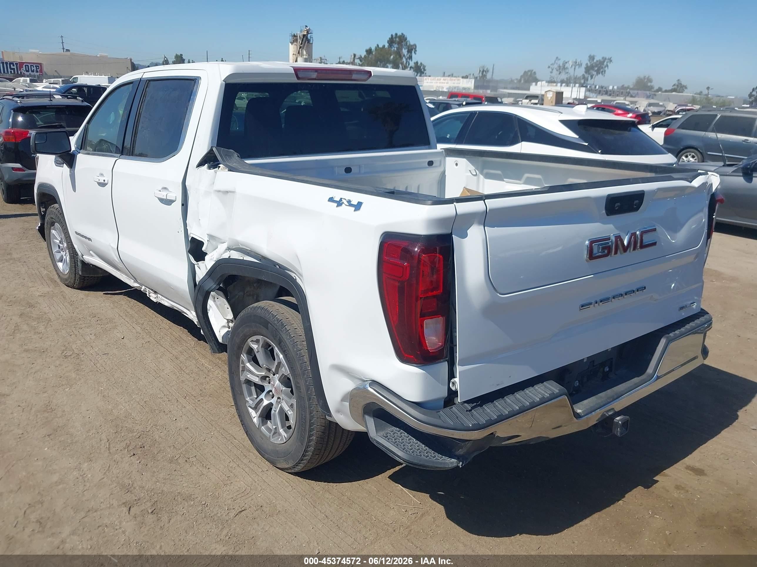 2023 Gmc Sierra K1500 Sle White vin: 1GTUUBED8PZ184414