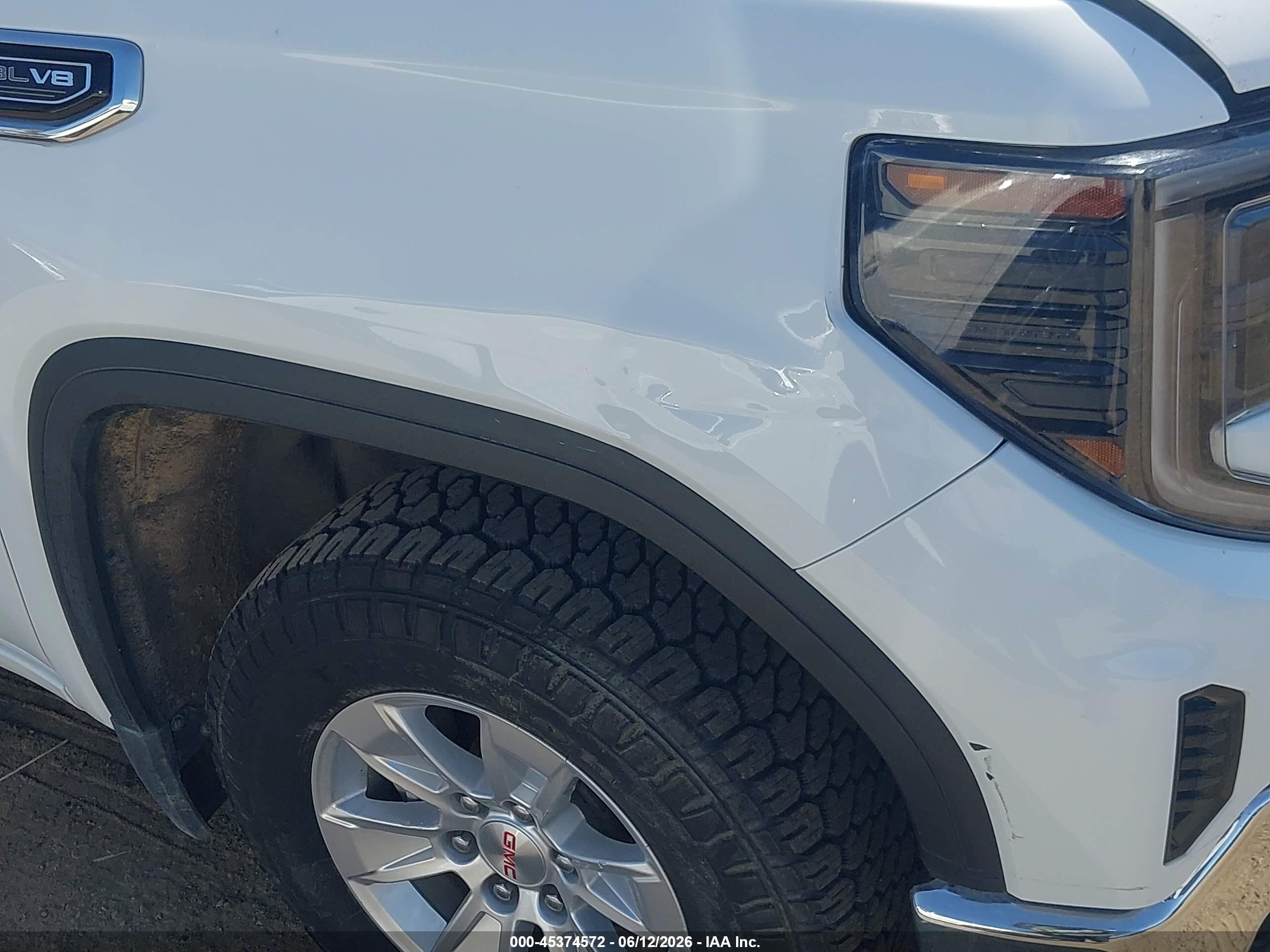 2023 Gmc Sierra K1500 Sle White vin: 1GTUUBED8PZ184414