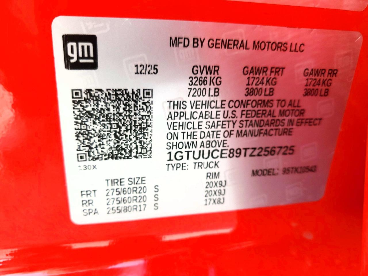 2026 Gmc Sierra K1500 Elevation Red vin: 1GTUUCE89TZ256725