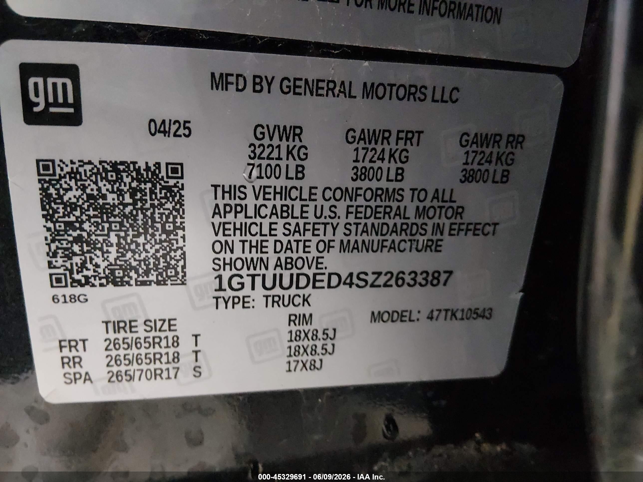 2025 Gmc Sierra 1500 4wd  Short Box Slt Черный vin: 1GTUUDED4SZ263387