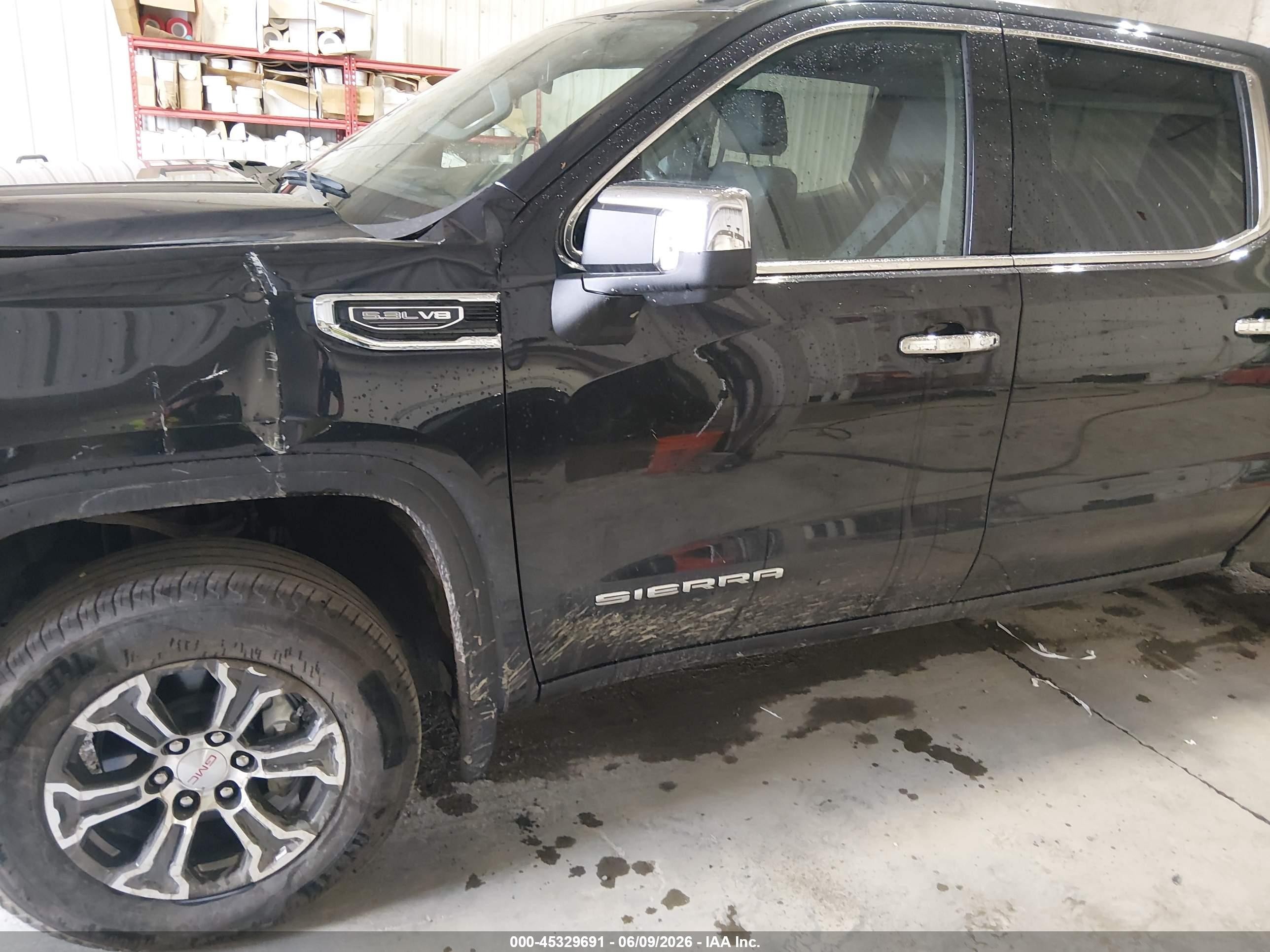 2025 Gmc Sierra 1500 4wd  Short Box Slt Черный vin: 1GTUUDED4SZ263387