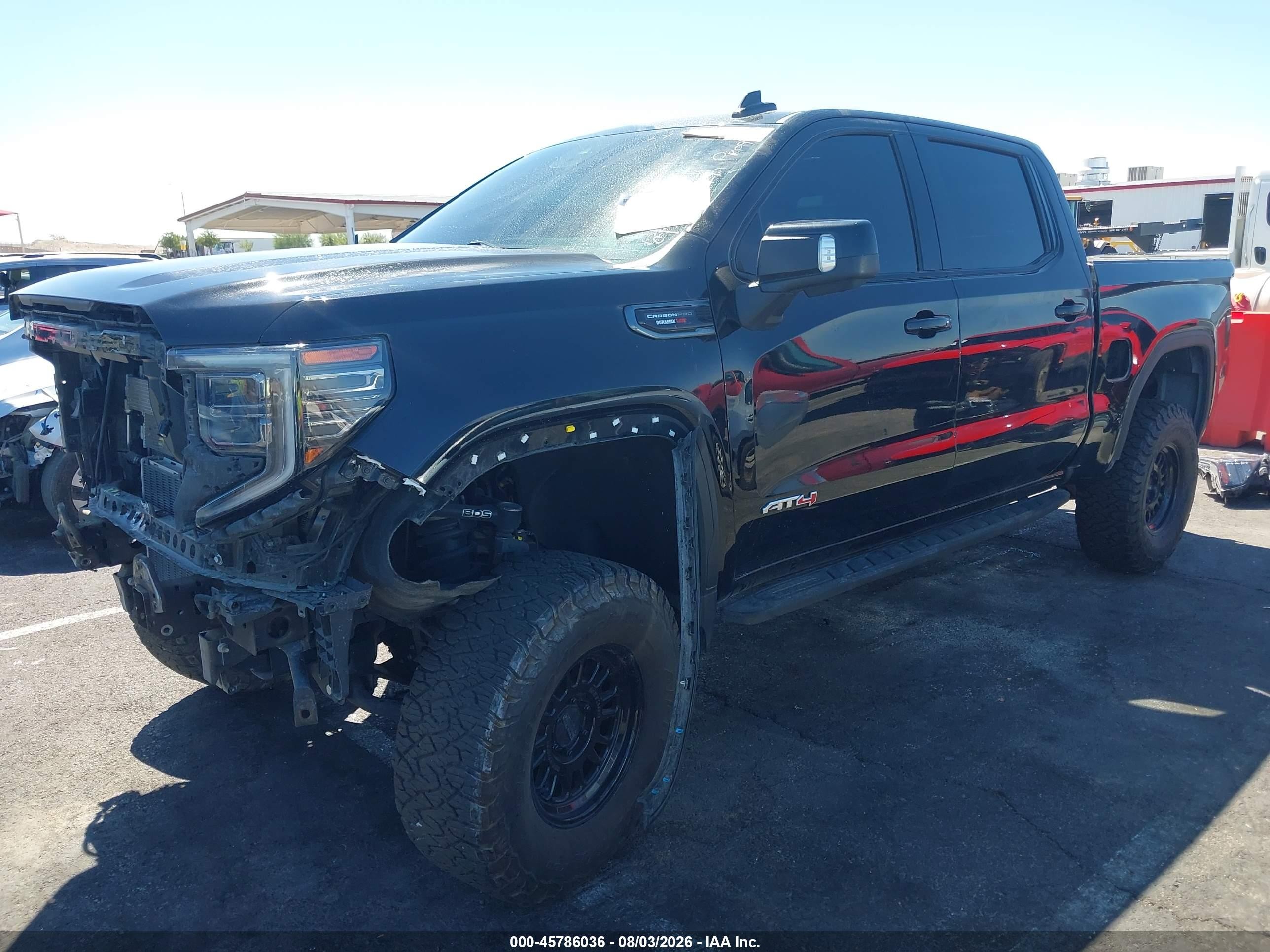 2022 Gmc Sierra 1500 At4 Black vin: 1GTUUEET2NZ581168