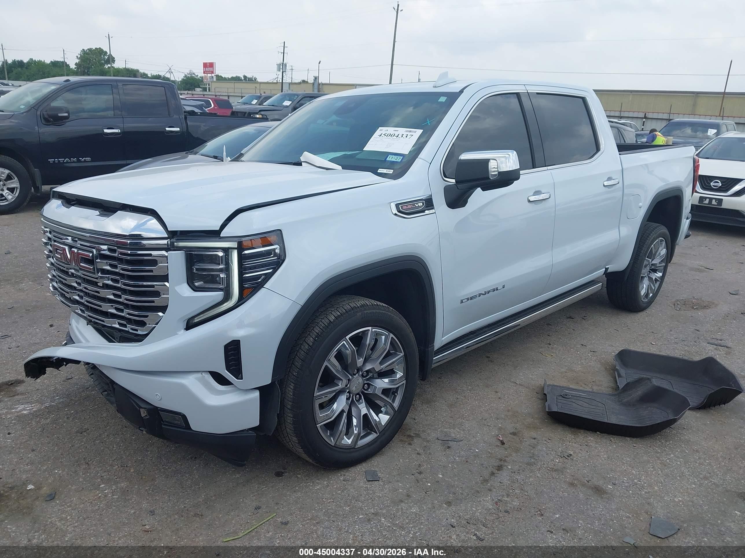2026 Gmc Sierra 1500 , Short Bed, Denali, 4wd White vin: 1GTUUGEL4TZ211834