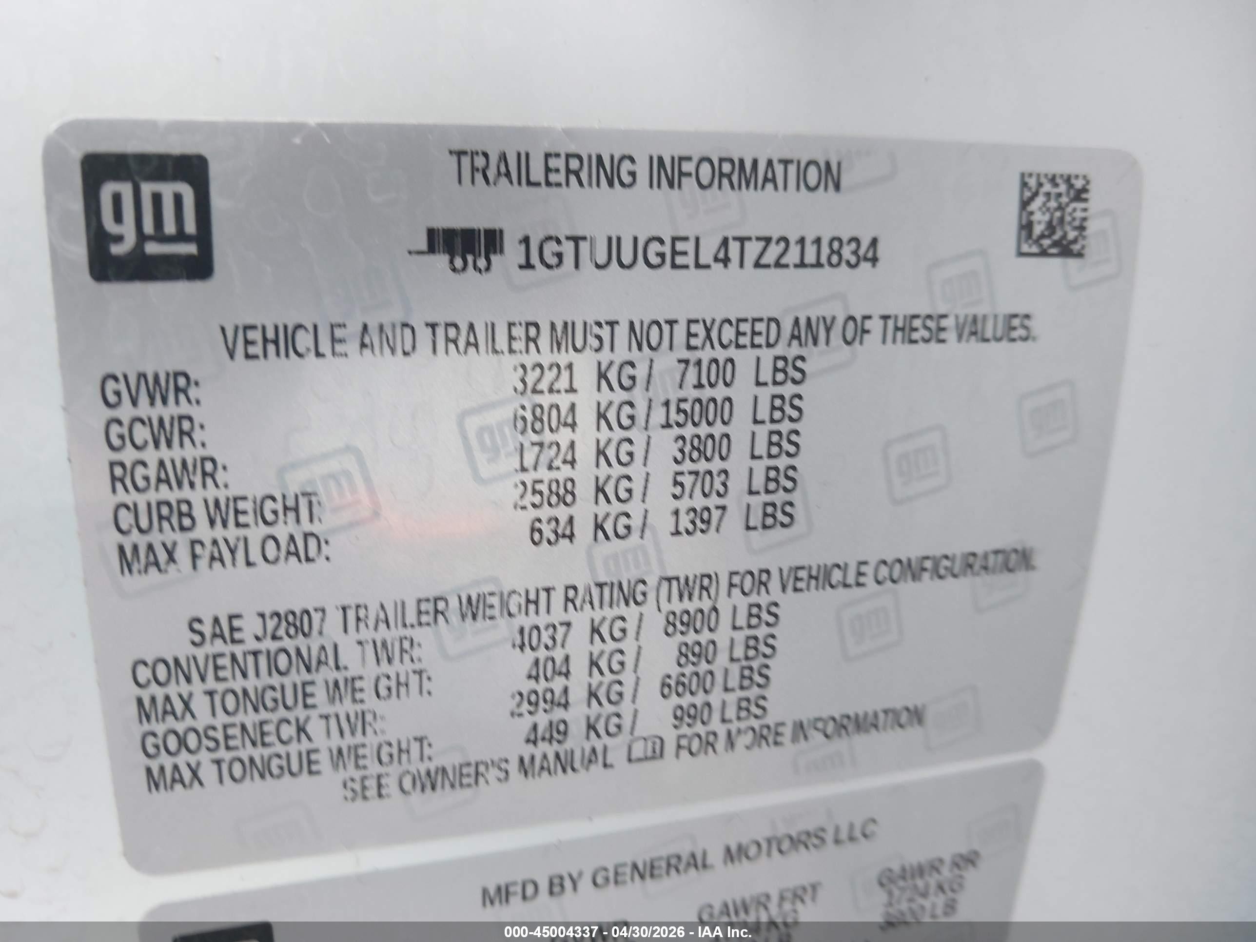 2026 Gmc Sierra 1500 , Short Bed, Denali, 4wd White vin: 1GTUUGEL4TZ211834