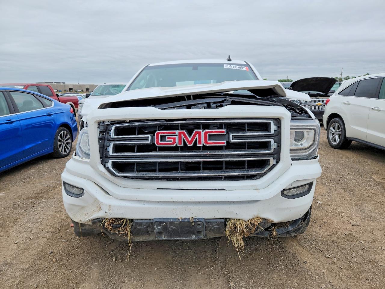 2017 Gmc Sierra K1500 White vin: 1GTV2LEC4HZ215716