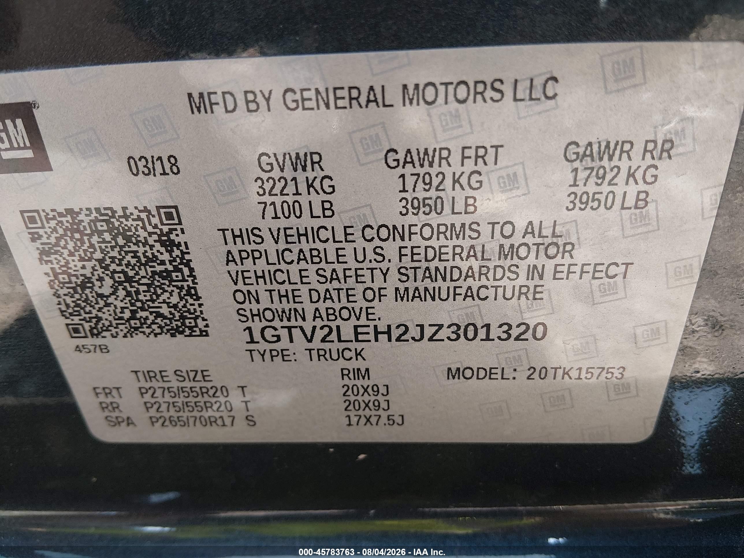 2018 Gmc Sierra 1500 Black vin: 1GTV2LEH2JZ301320