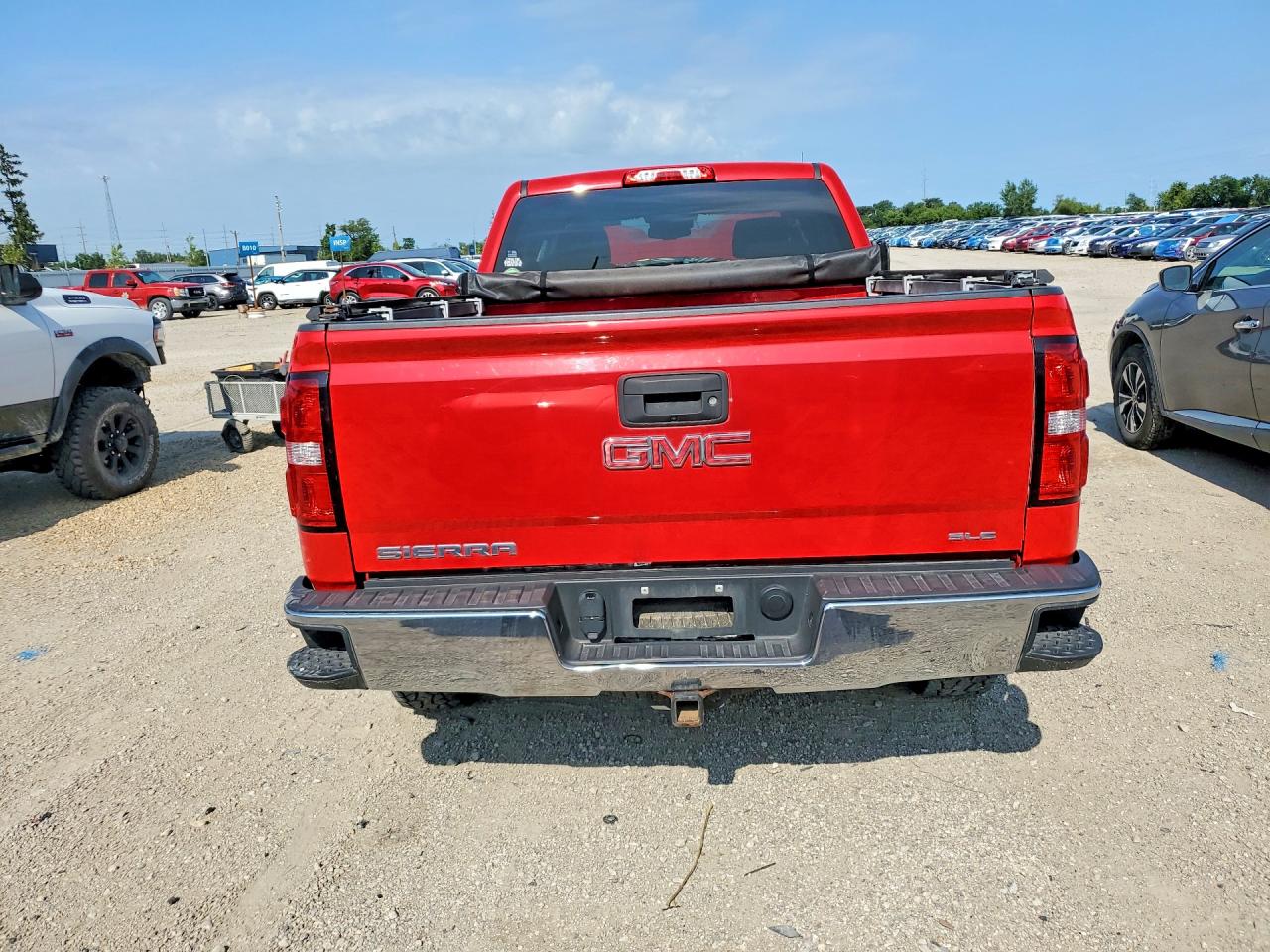 2018 Gmc Sierra K1500 Sle Red vin: 1GTV2MEC7JZ333478