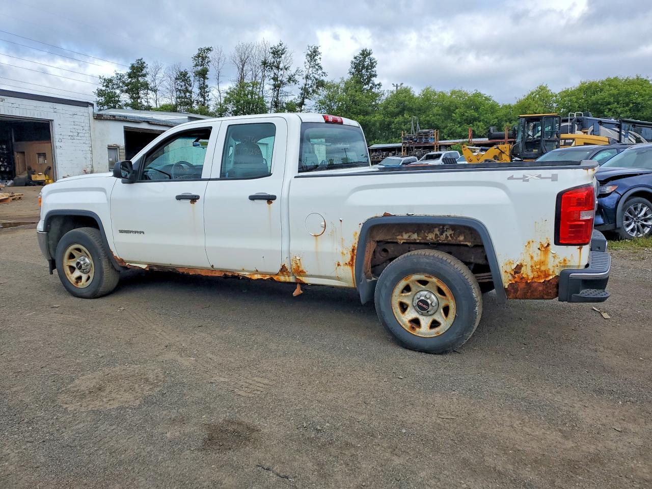 2014 Gmc Sierra K1500 White vin: 1GTV2TEC0EZ177378