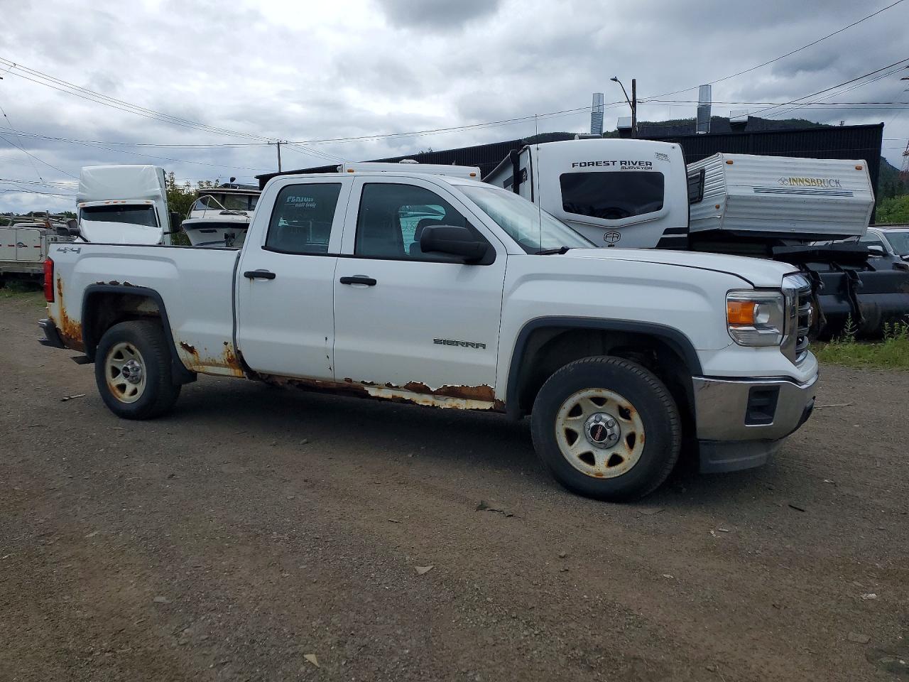 2014 Gmc Sierra K1500 White vin: 1GTV2TEC0EZ177378