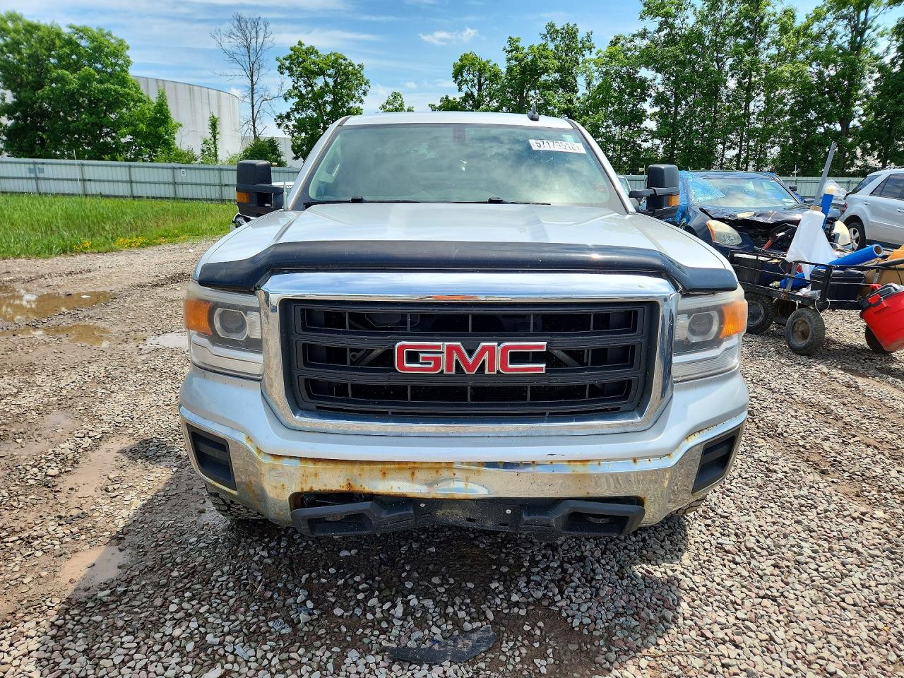2015 Gmc Sierra K1500 Серебряный vin: 1GTV2TEC0FZ209182