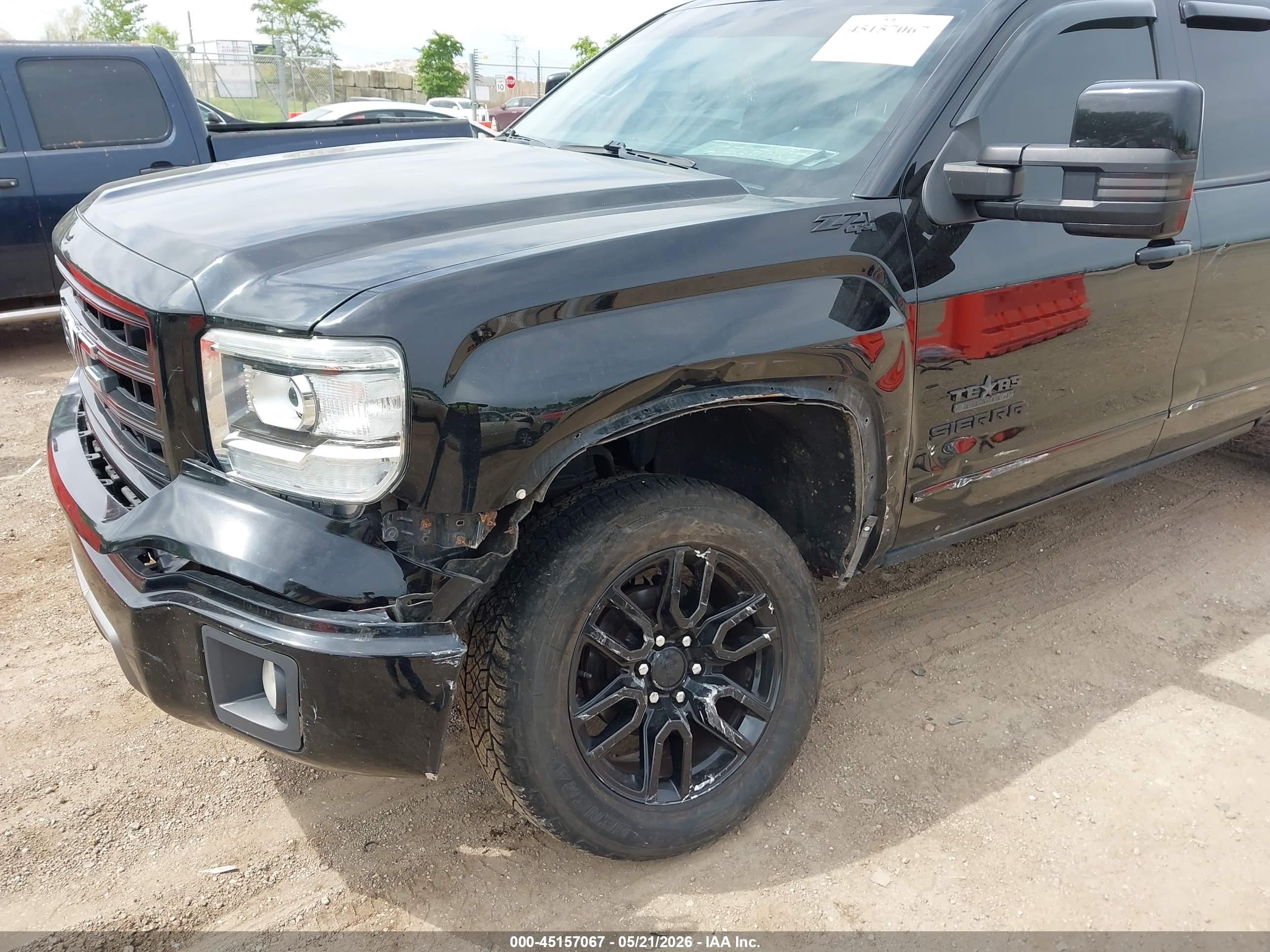 2015 Gmc Sierra 1500 Black vin: 1GTV2TEC0FZ416834