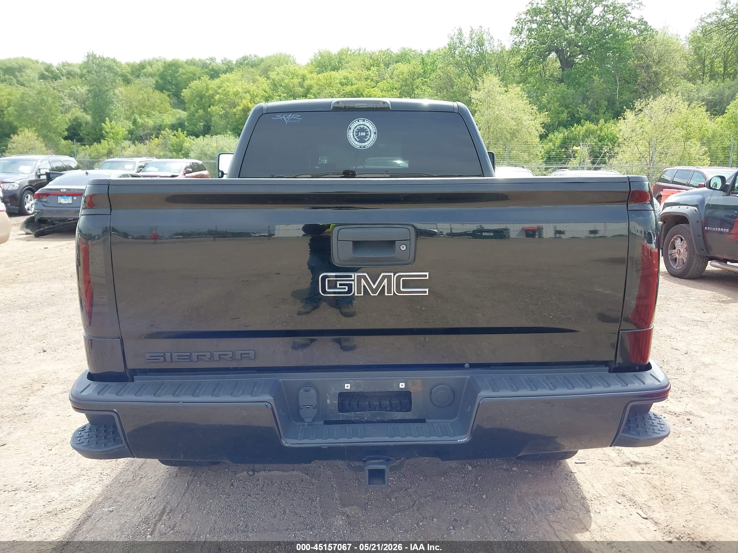 2015 Gmc Sierra 1500 Black vin: 1GTV2TEC0FZ416834