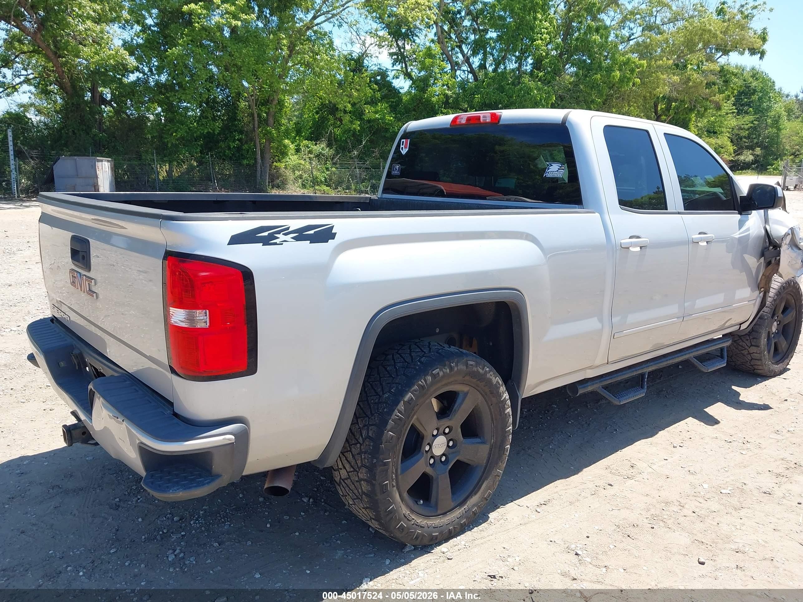 2015 Gmc Sierra 1500   Silver vin: 1GTV2TEC1FZ374075