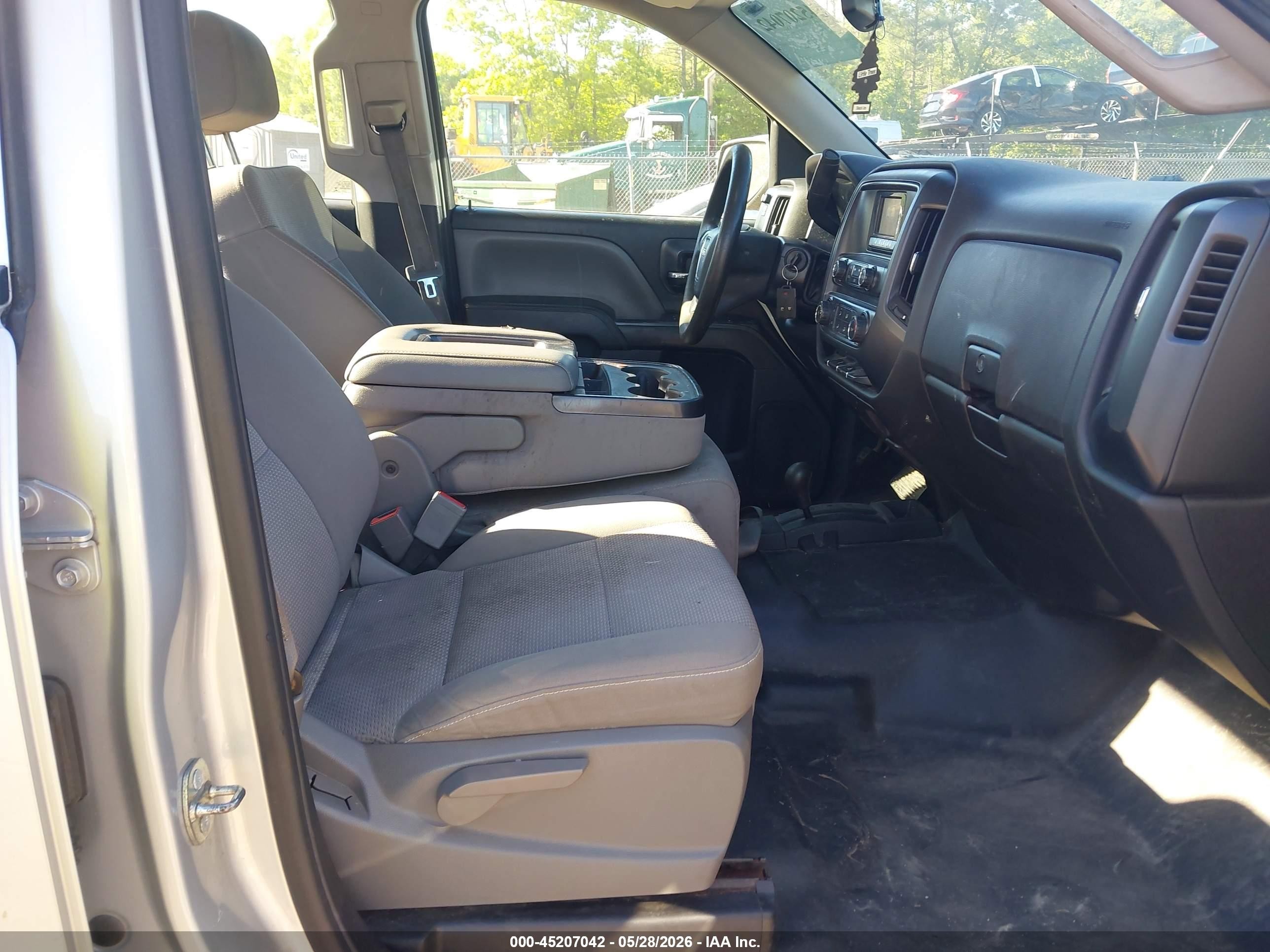 2015 Gmc Sierra 1500   Silver vin: 1GTV2TEC6FZ166032