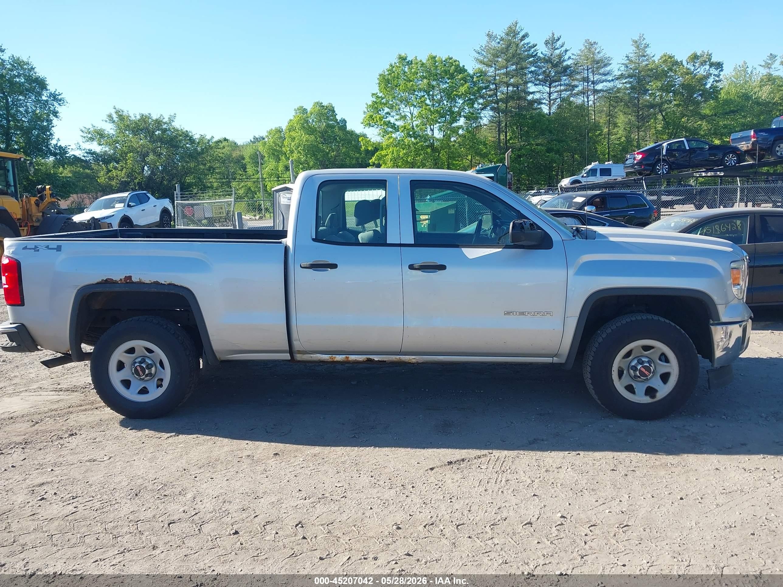 2015 Gmc Sierra 1500   Silver vin: 1GTV2TEC6FZ166032