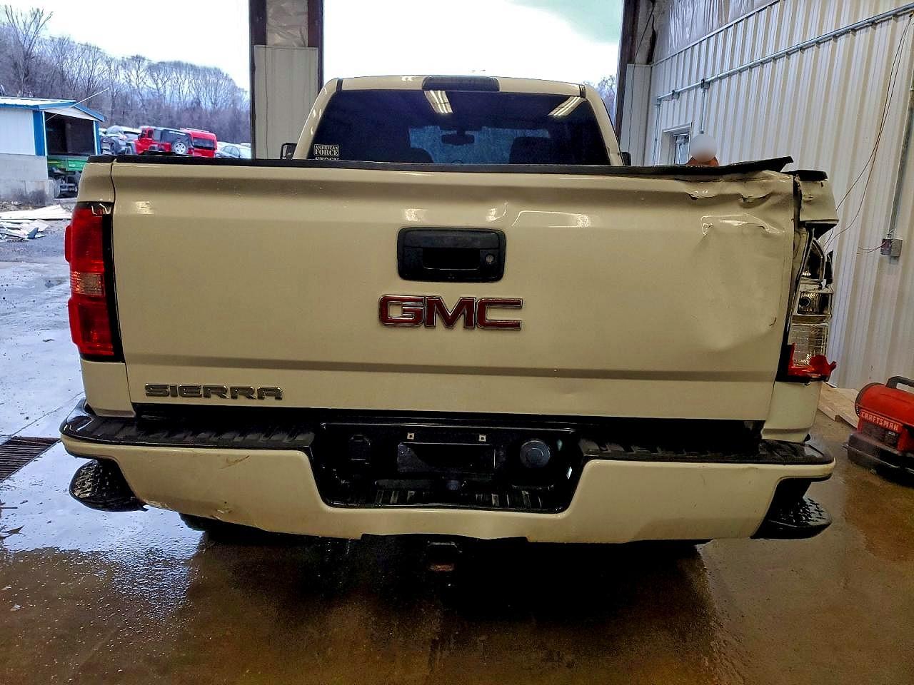 2015 Gmc Sierra K1500 White vin: 1GTV2TEC6FZ387632
