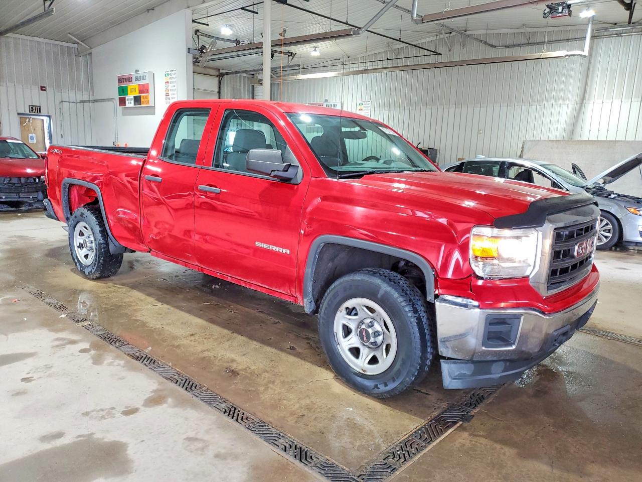 2014 Gmc Sierra K1500 Red vin: 1GTV2TEC7EZ402072