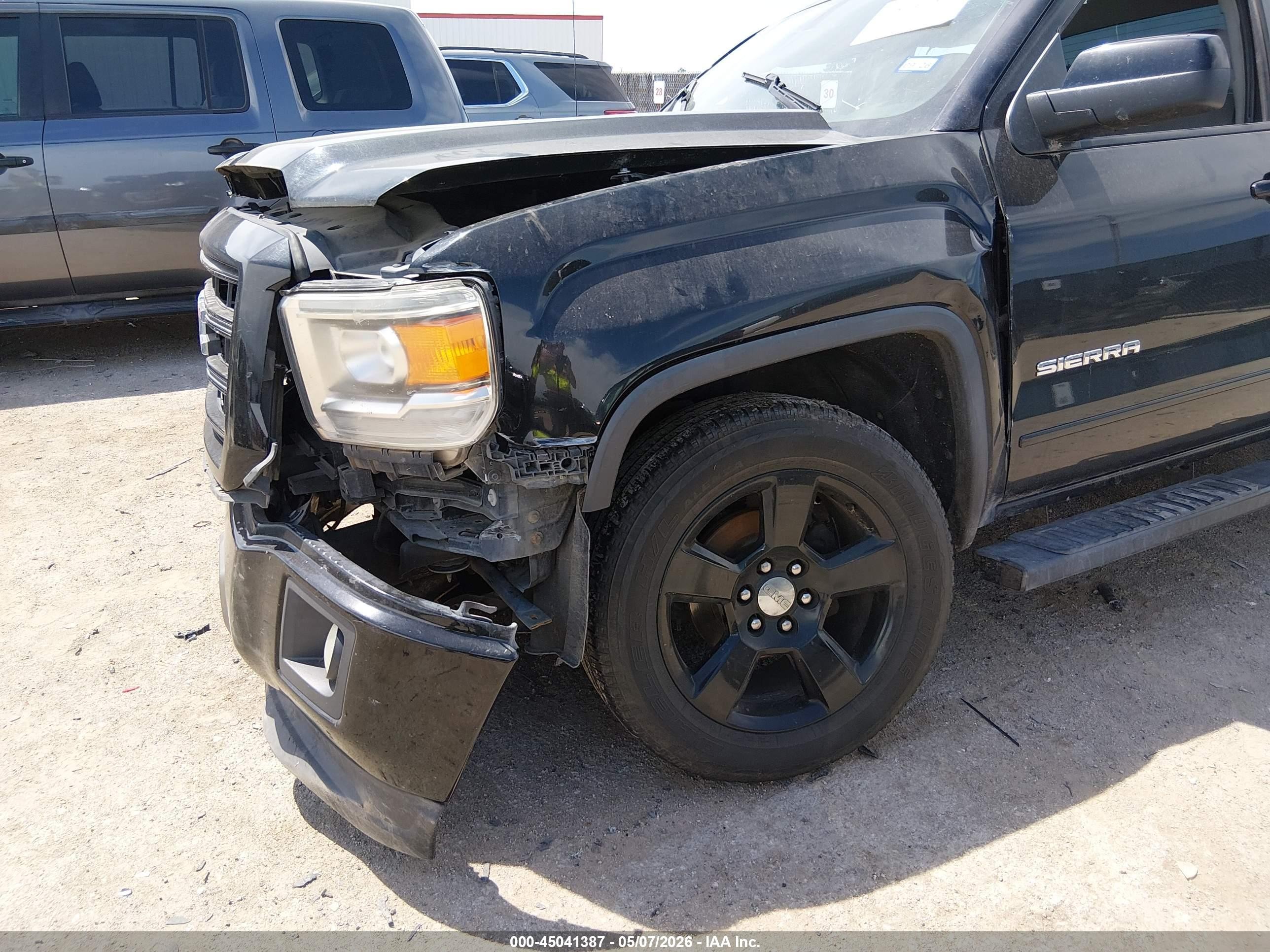 2015 Gmc Sierra 1500   Черный vin: 1GTV2TECXFZ374110