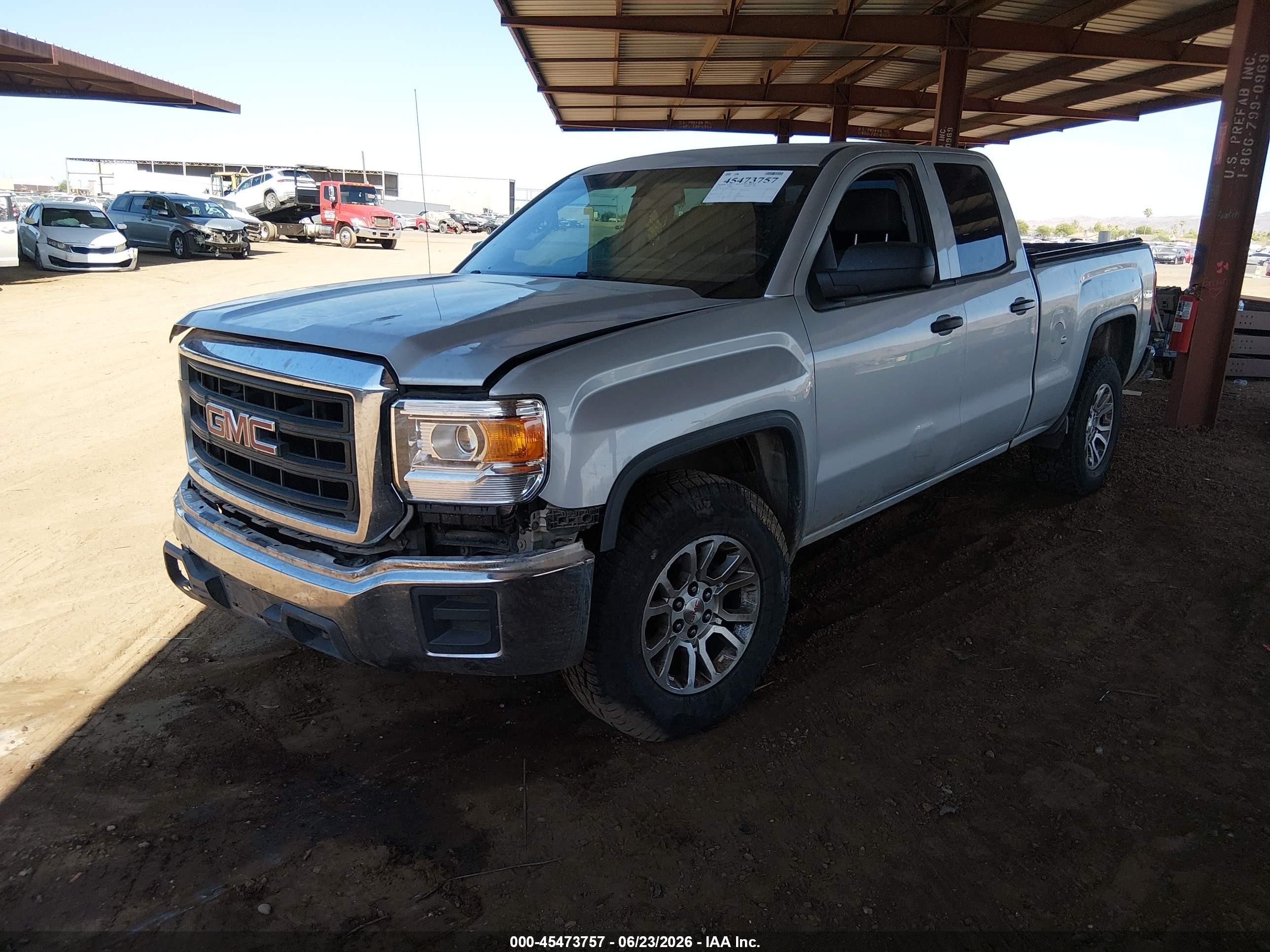 2014 Gmc Sierra 1500   Gray vin: 1GTV2TEH0EZ282949