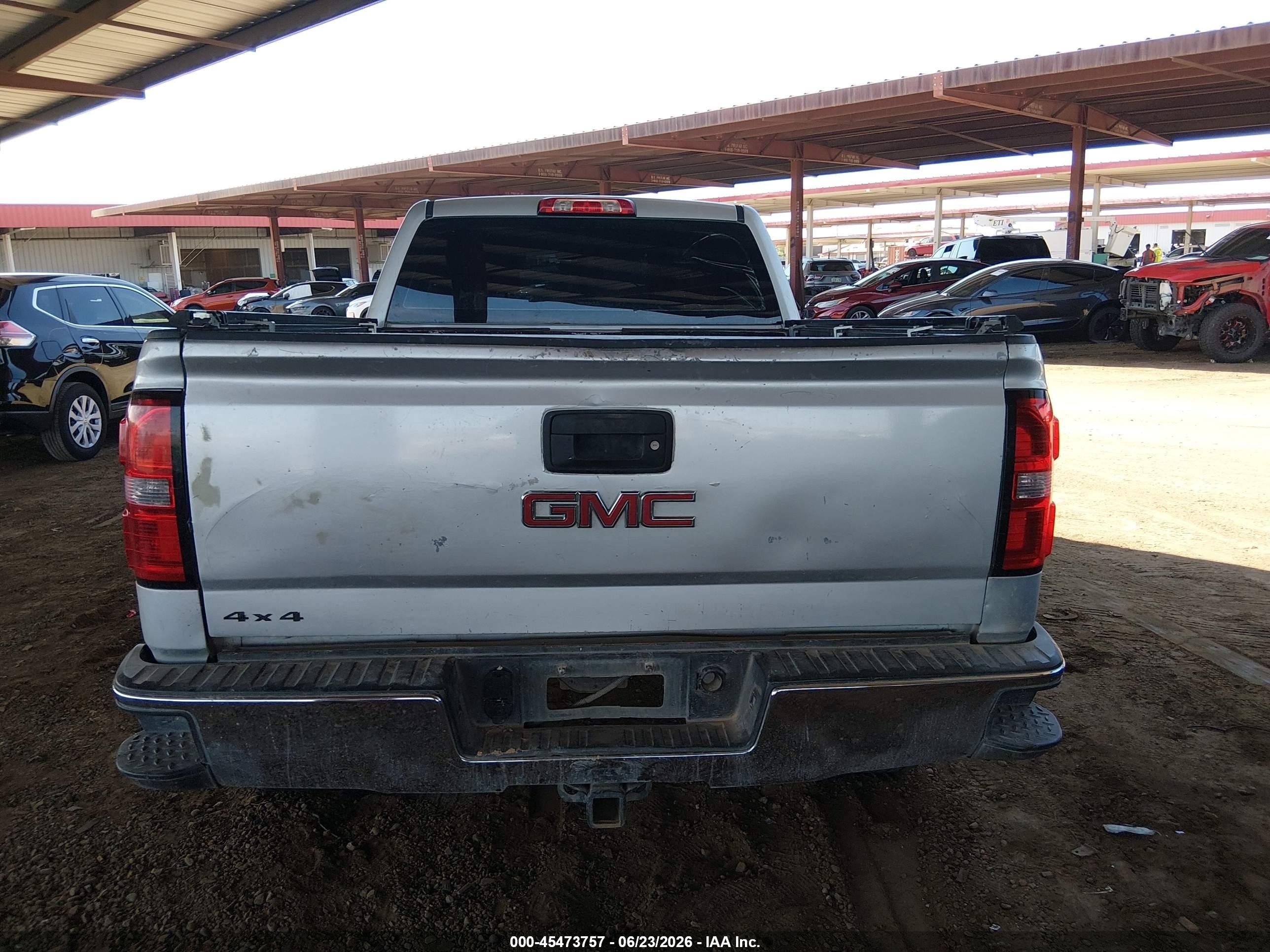 2014 Gmc Sierra 1500   Gray vin: 1GTV2TEH0EZ282949