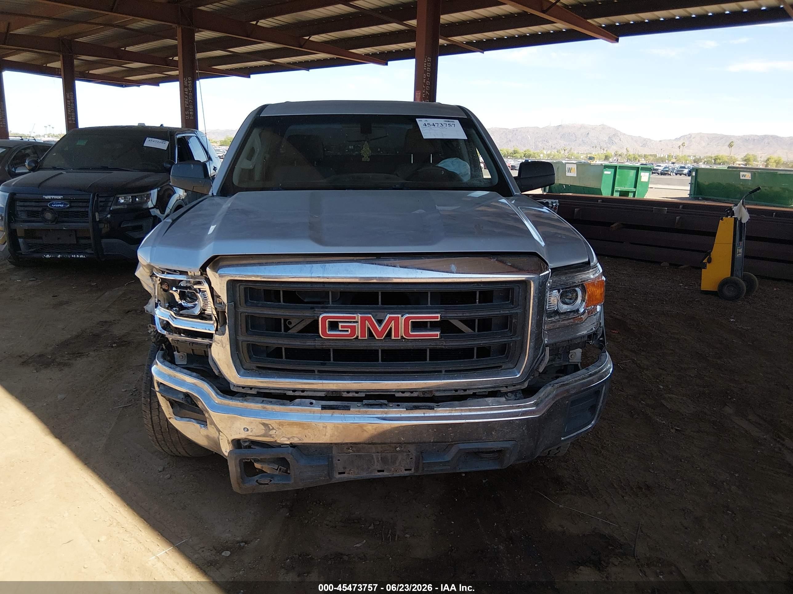 2014 Gmc Sierra 1500   Gray vin: 1GTV2TEH0EZ282949