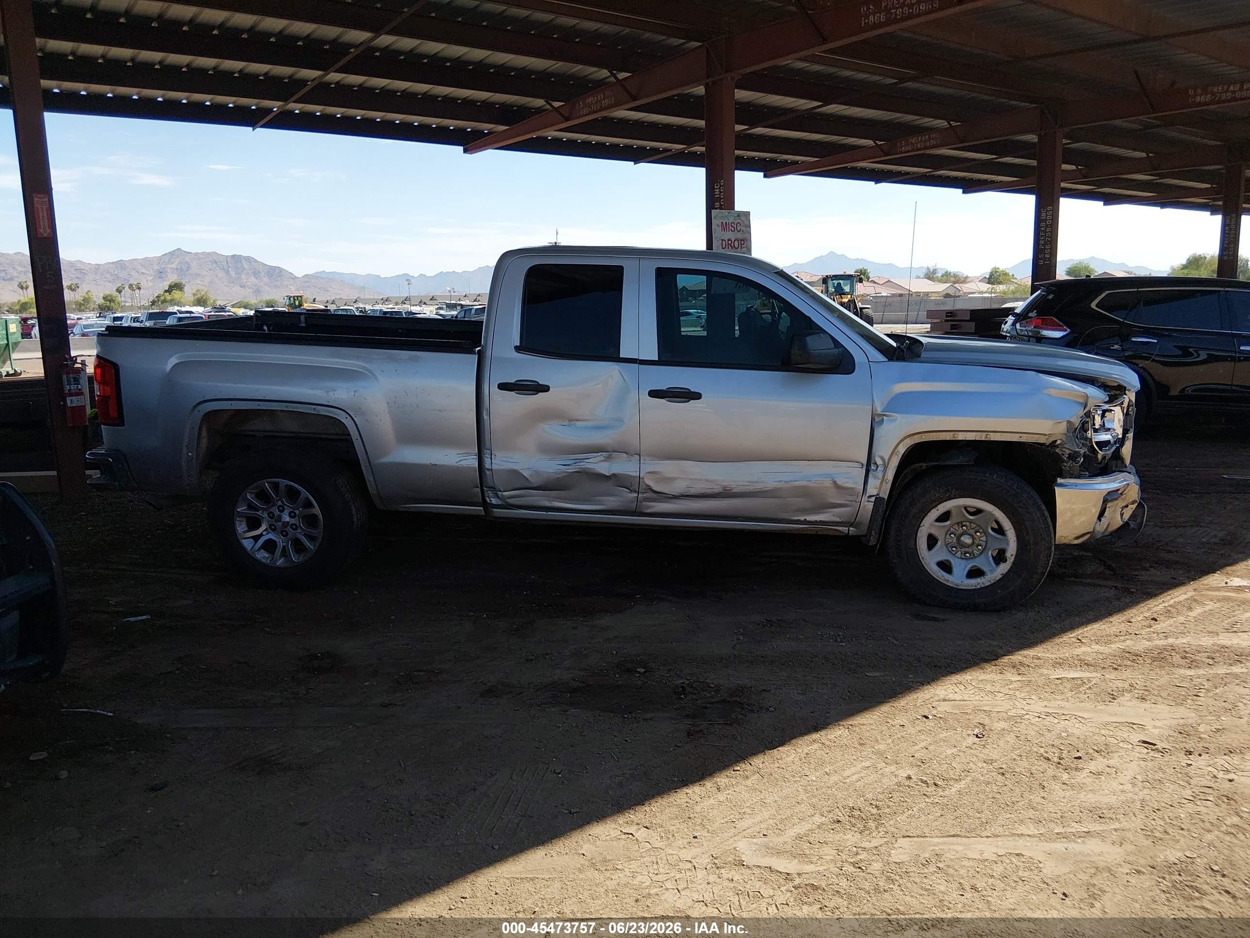 2014 Gmc Sierra 1500   Gray vin: 1GTV2TEH0EZ282949