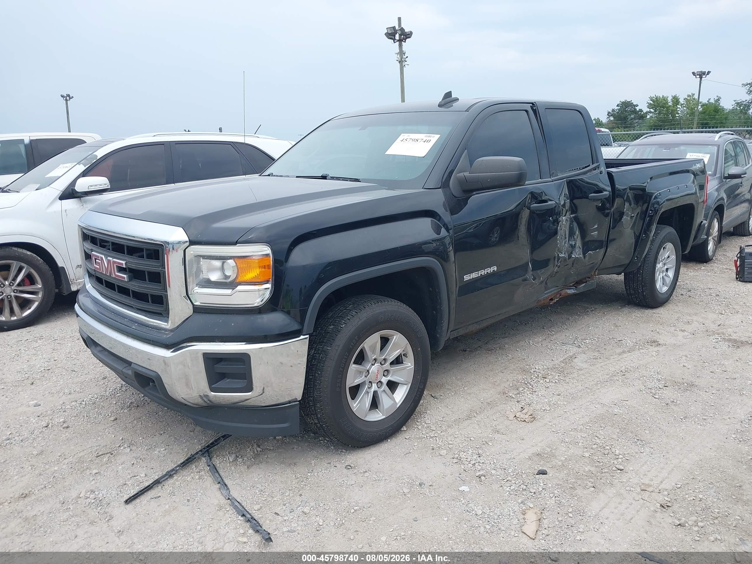 2015 Gmc Sierra 1500   Black vin: 1GTV2TEH1FZ219957