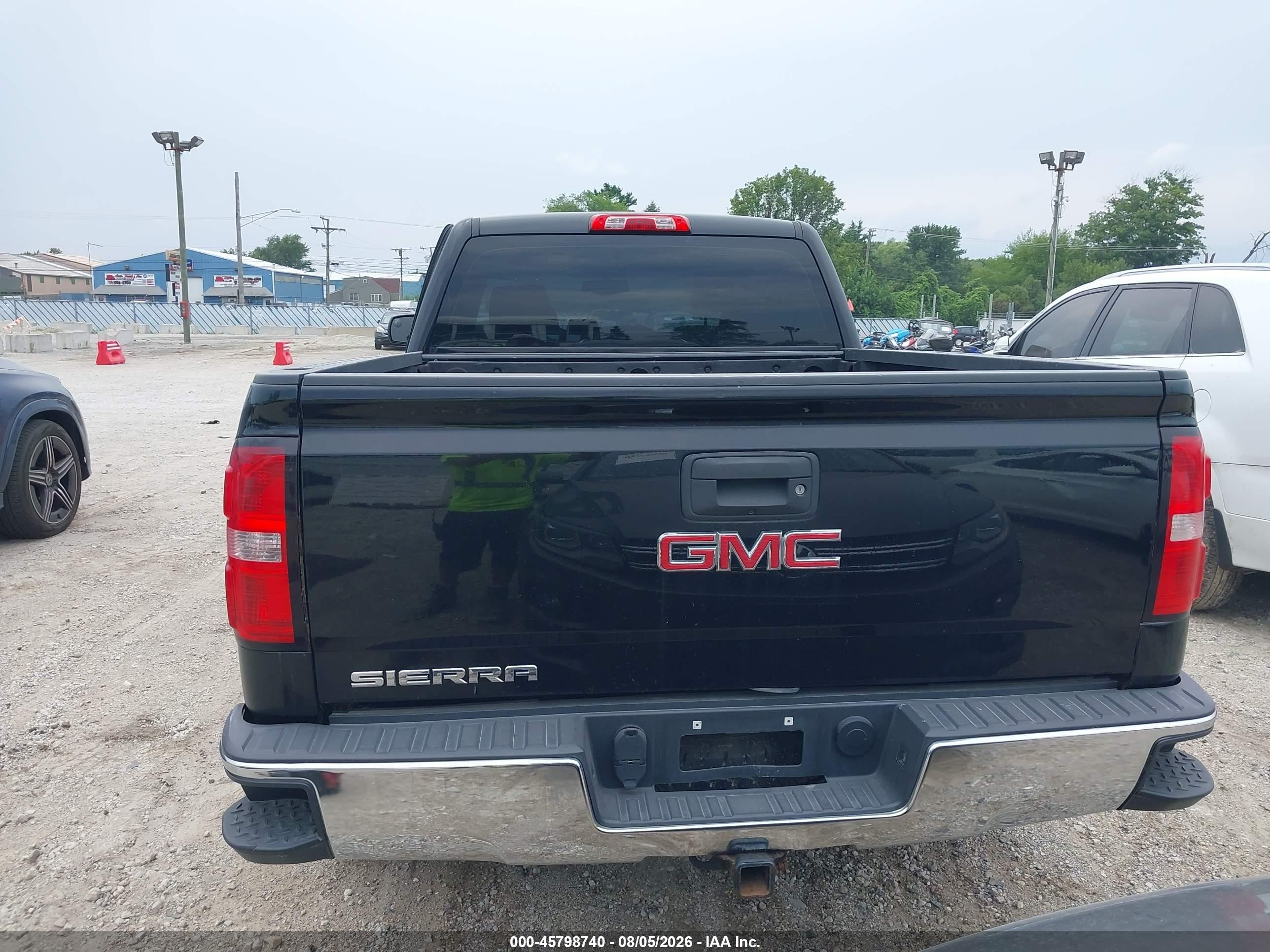 2015 Gmc Sierra 1500   Black vin: 1GTV2TEH1FZ219957