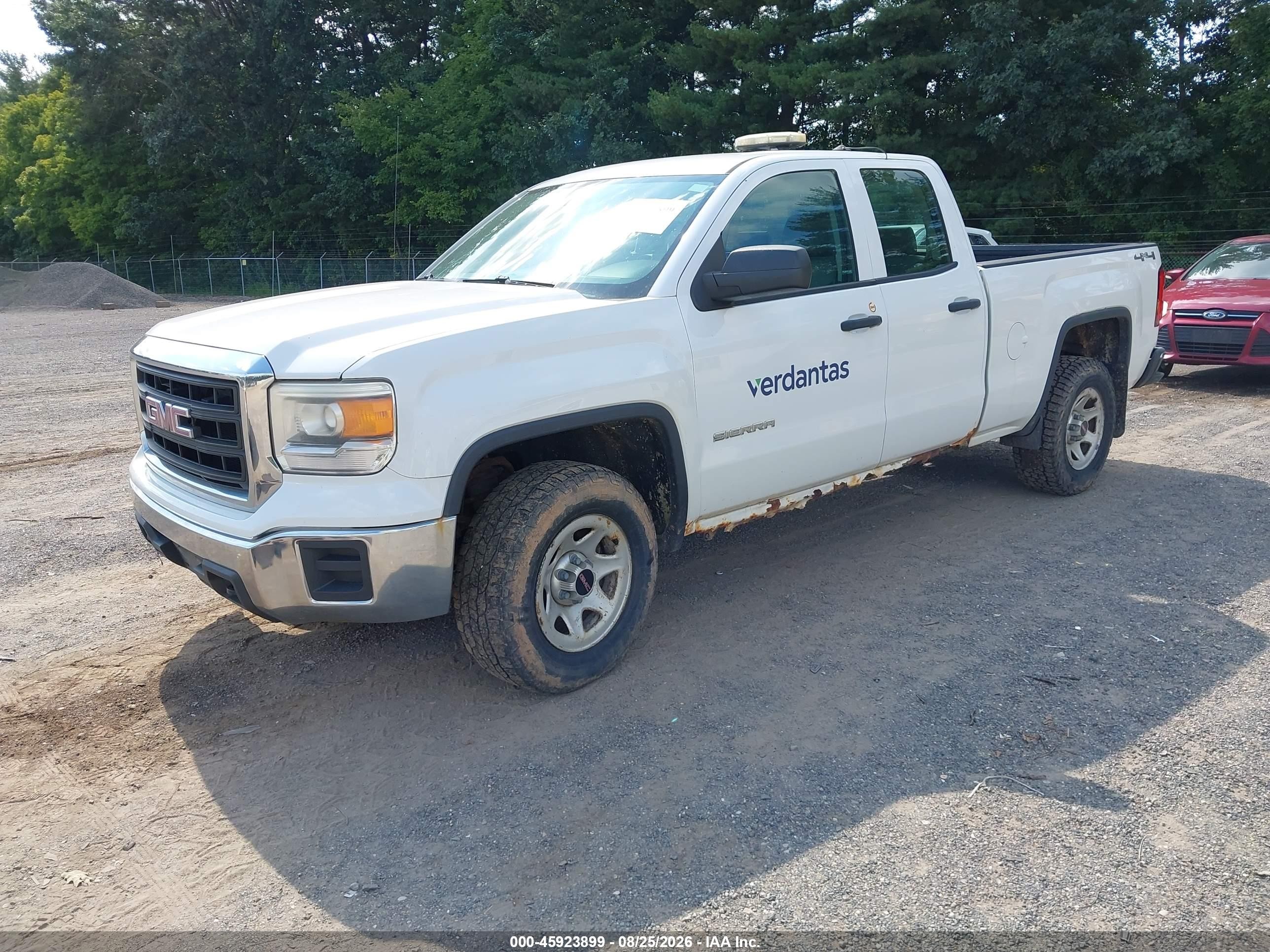 2015 Gmc Sierra 1500 White vin: 1GTV2TEH4FZ182998