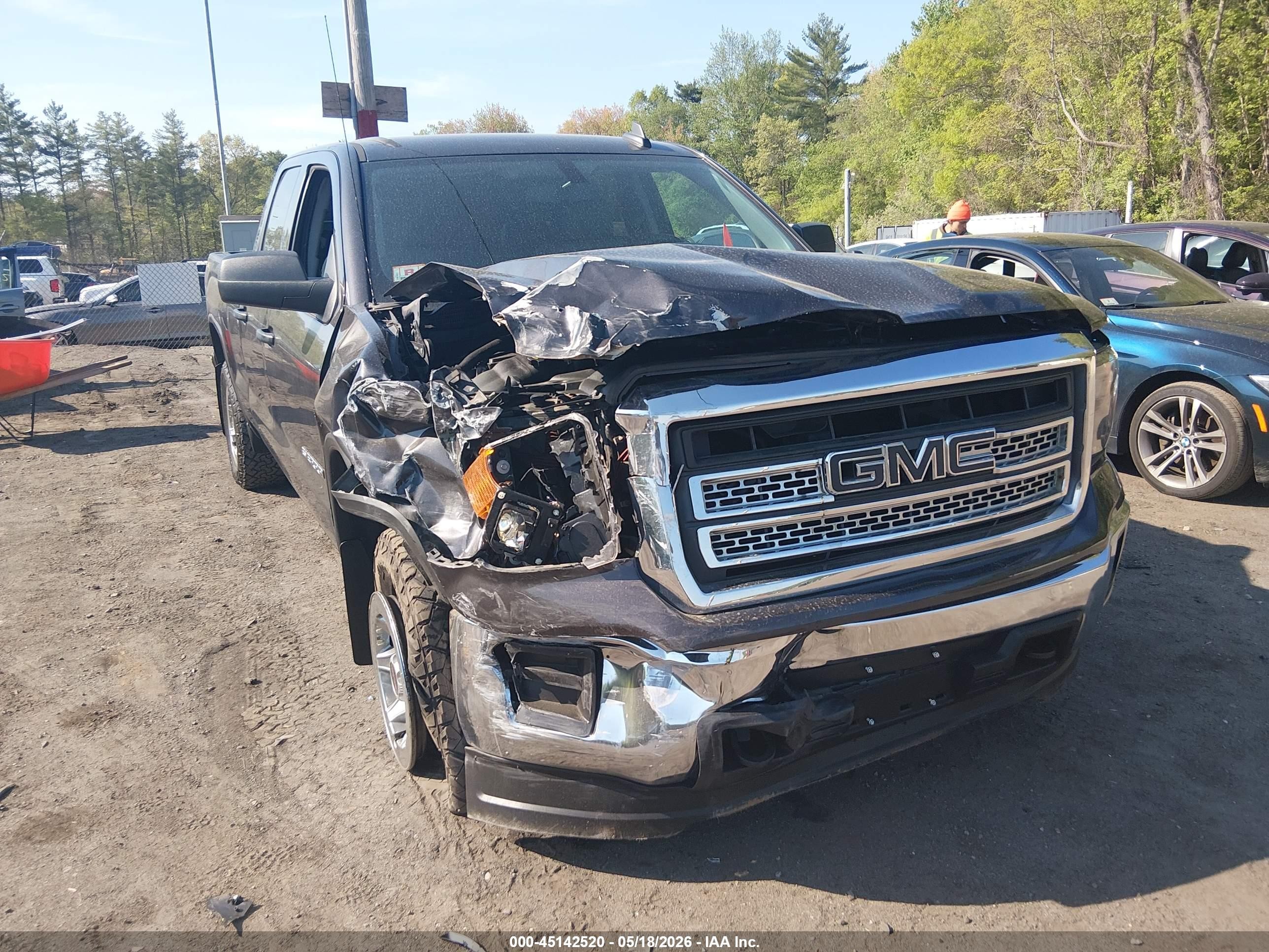 2015 Gmc Sierra 1500   Серый vin: 1GTV2TEH5FZ168592