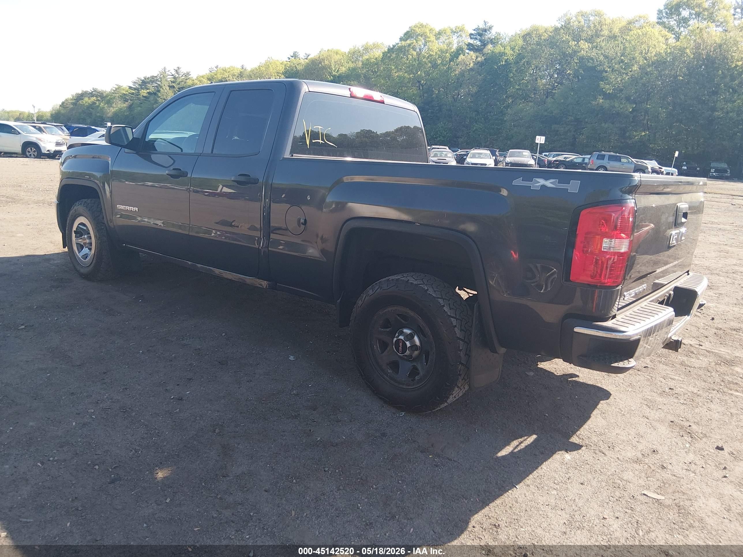 2015 Gmc Sierra 1500   Серый vin: 1GTV2TEH5FZ168592