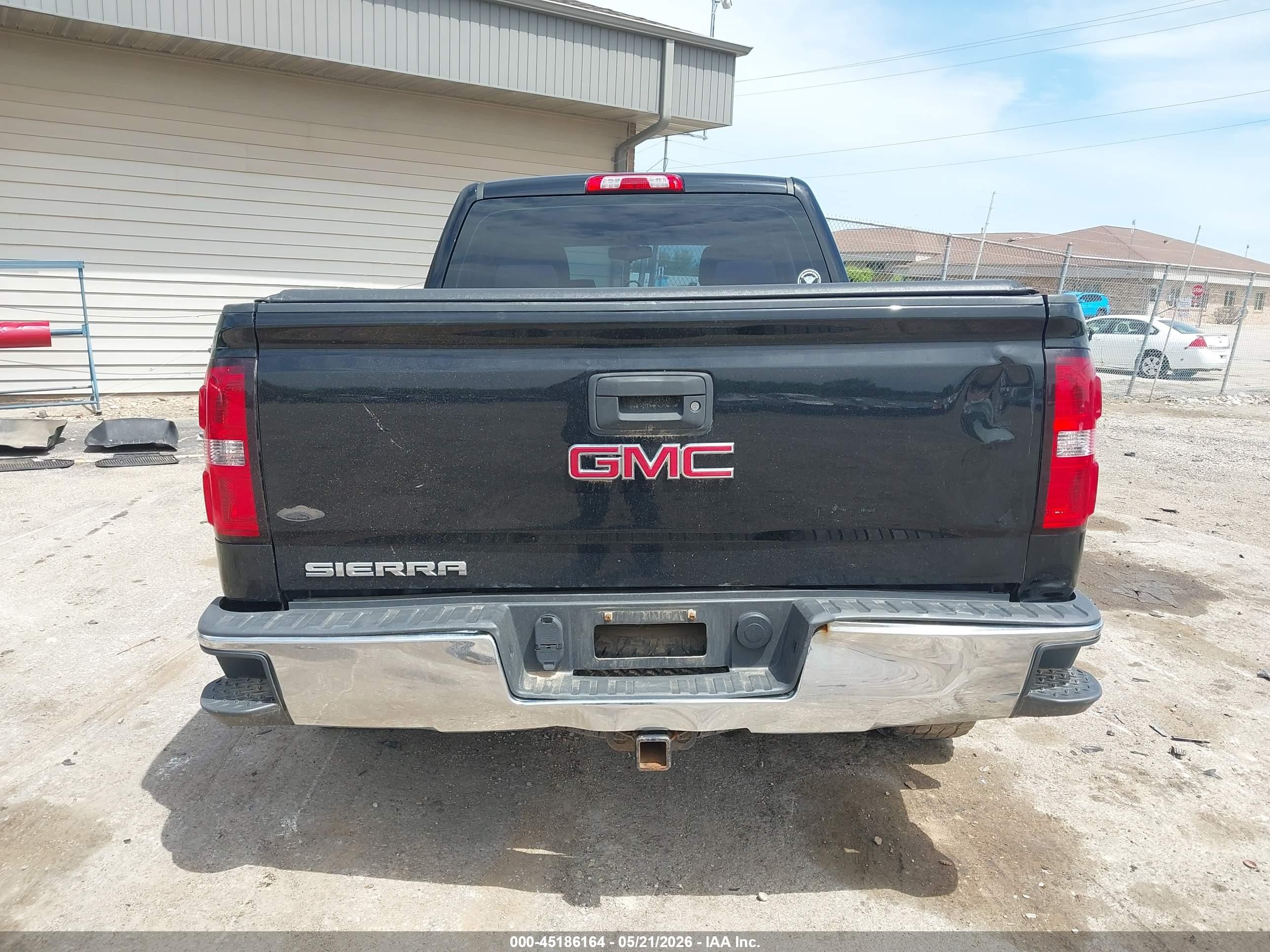 2015 Gmc Sierra 1500   Black vin: 1GTV2TEH5FZ170357