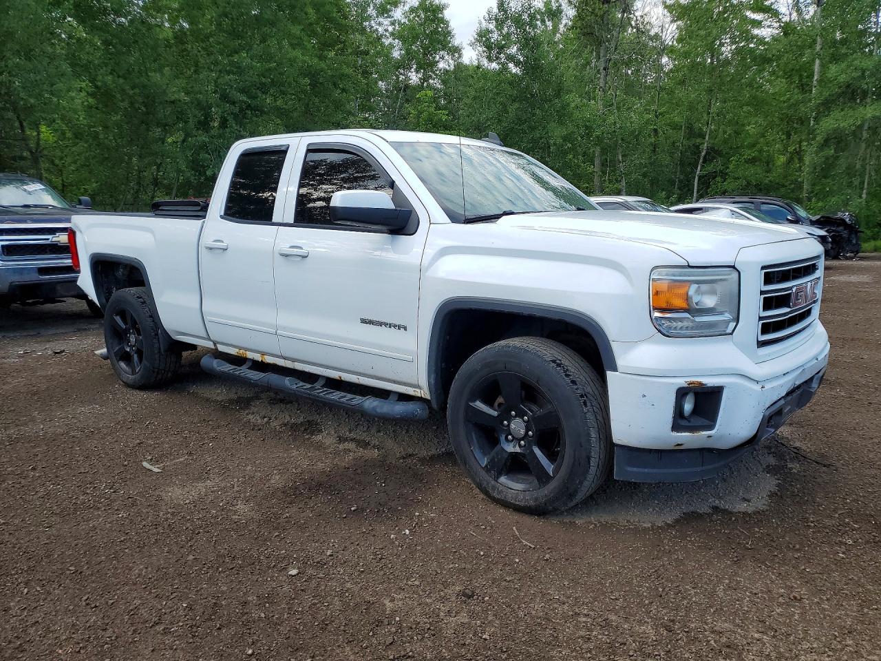 2015 Gmc Siera White vin: 1GTV2TEH6FZ348647