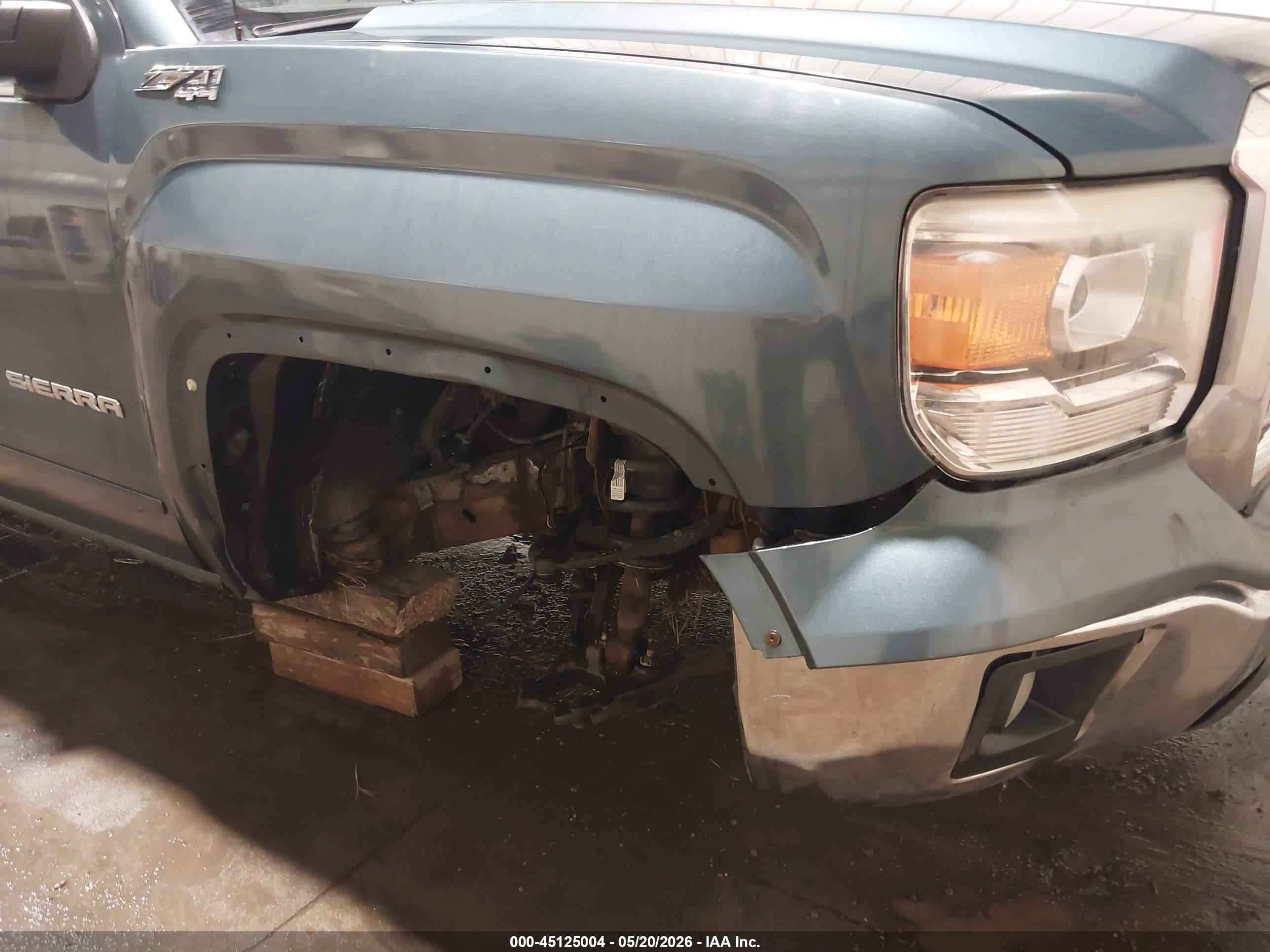 2014 Gmc Sierra 1500 Sle Blue vin: 1GTV2UEC0EZ317824